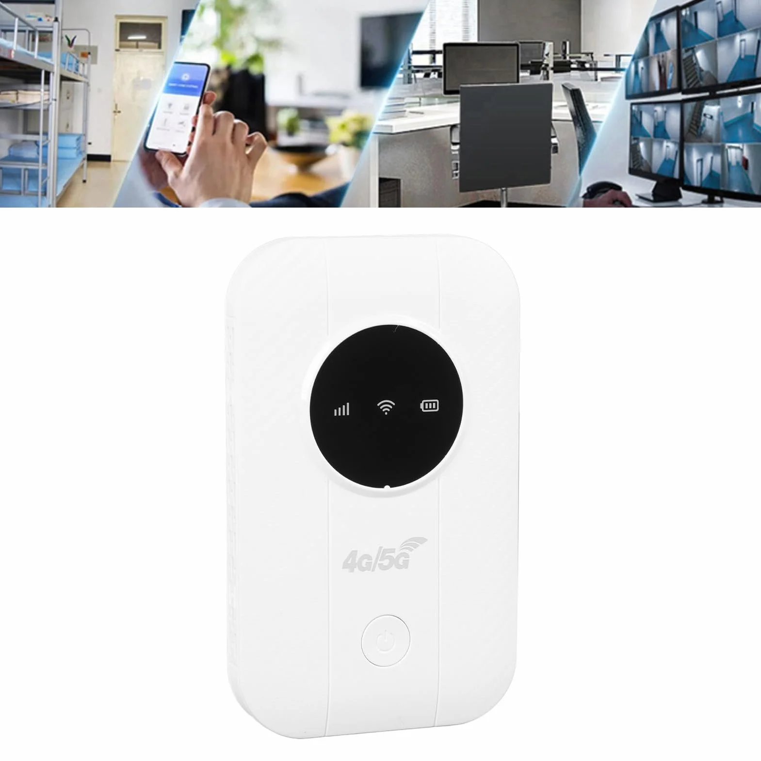 Router Hotspot Mobile 4G 5G con Slot per Schede SIM, WiFi da 300 Mbps, 10 Dispositivi Condivisi, Router Portatile 4G 5G per Viaggi di Lavoro in Viaggio