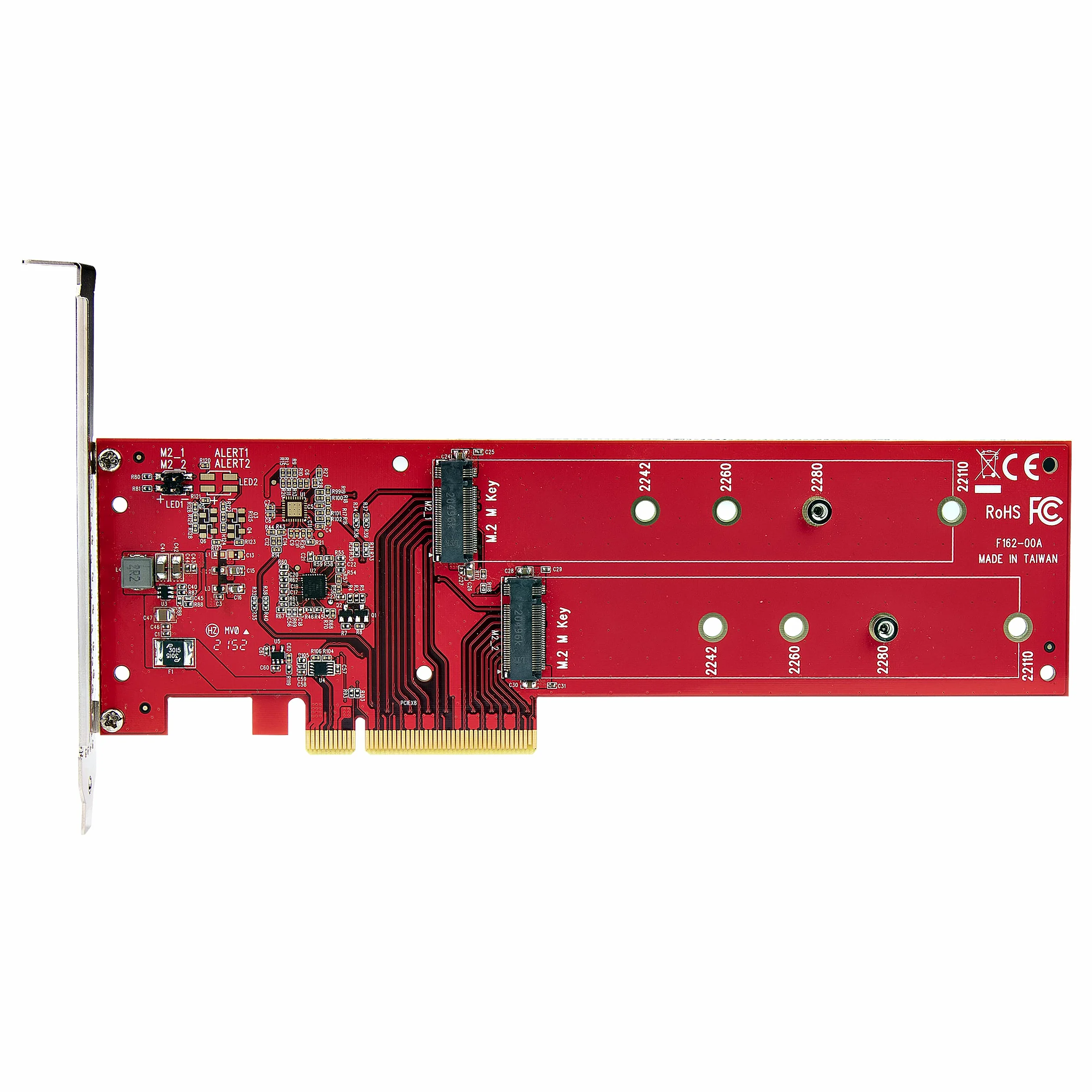 StarTech Scheda Doppia M.2 NVMe PCIe 4.0 x8/x16 SSD (DUAL-M2-PCIE-CARD-B) | Biforcazione Richiesta, Compatibile con Windows e Linux