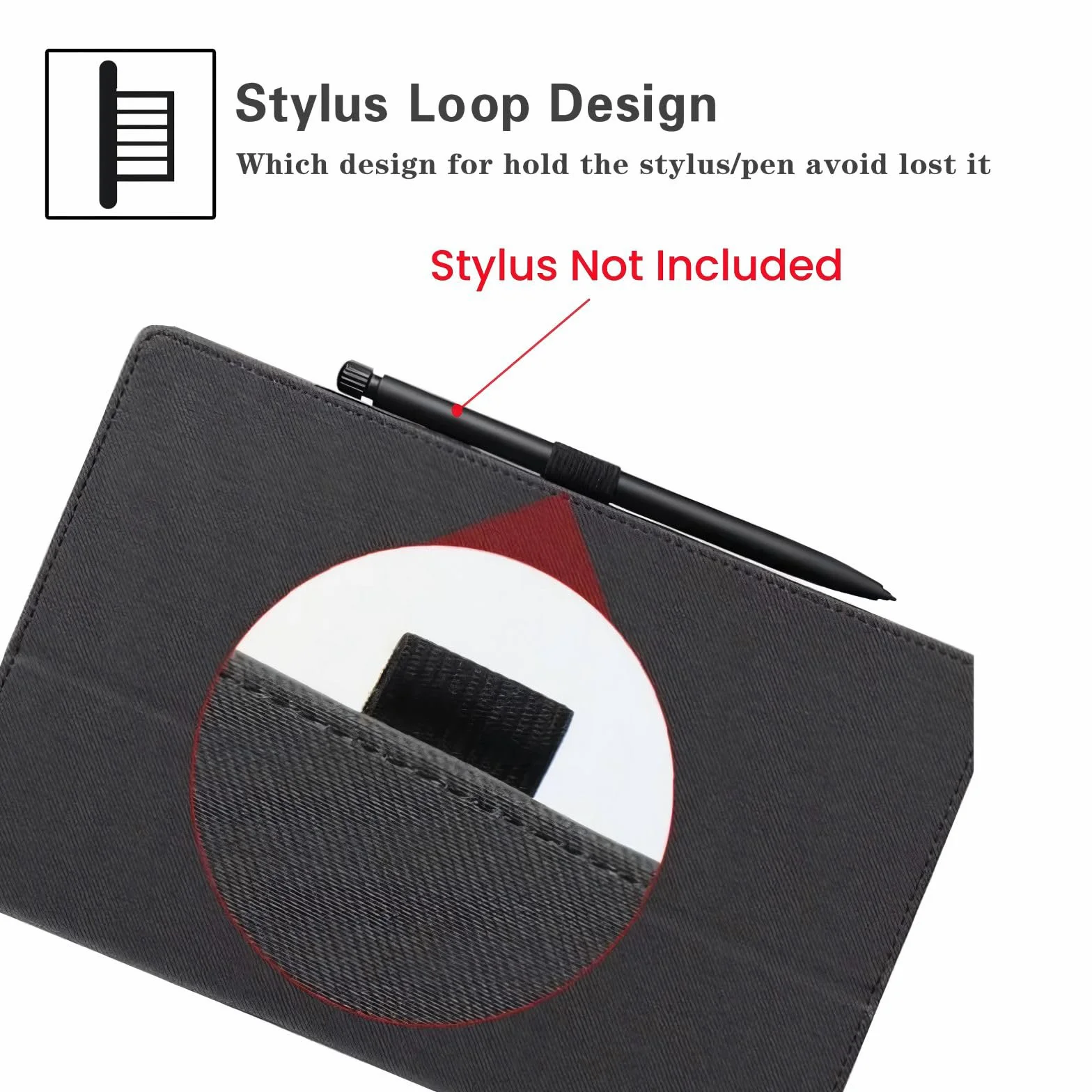 MEMELOKA Custodia per TCL Tab A1 Plus 12.2 Pollici, Leggera e Sottile Custodia in Pelle PU con Cinturino da Polso, Morbido Cover con Funzione di Supporto, Nero