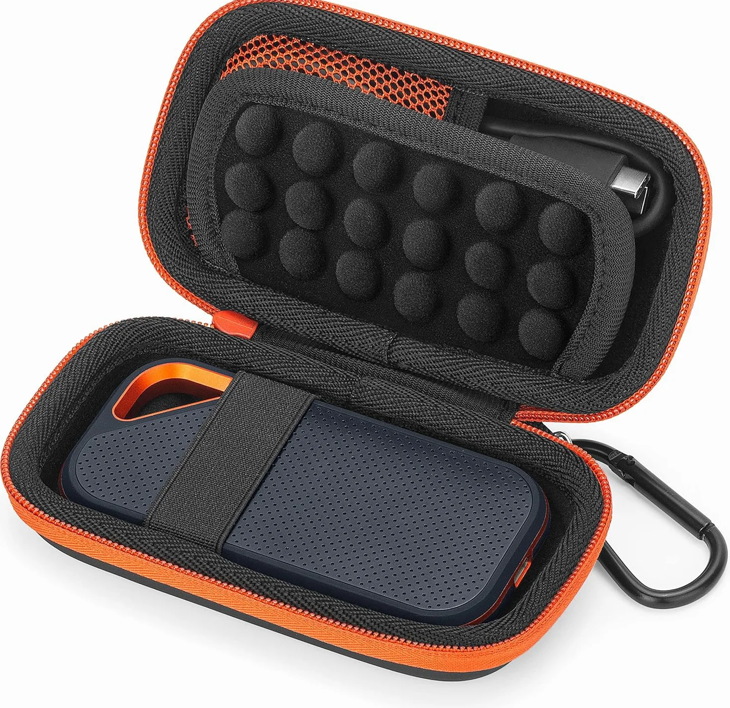 YINKE Custodia per SanDisk Extreme/Pro, Crucial BX500/X8, WD My Passport Portable SSD, Houssee Cover rigida EVA Custodia protettiva per il trasporto