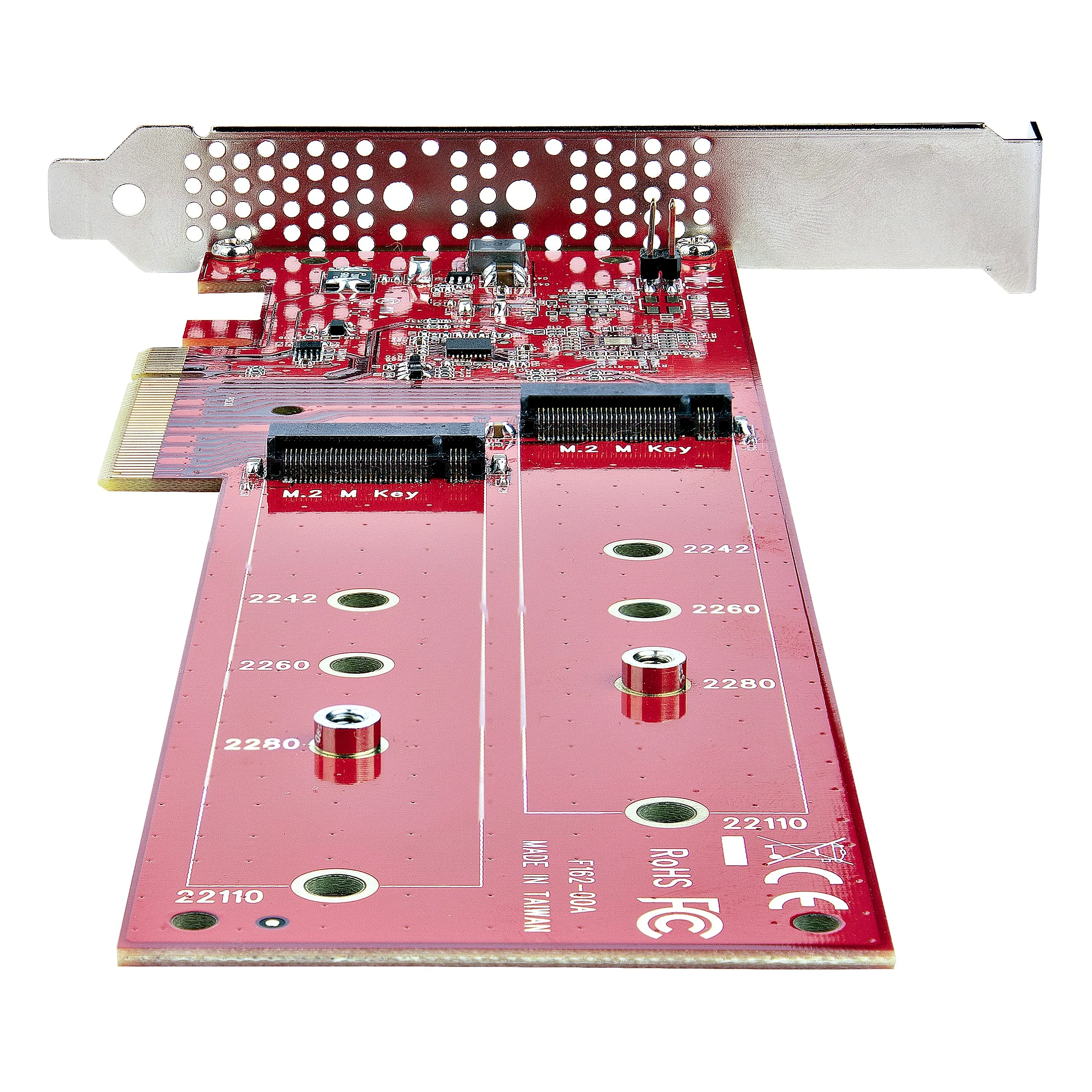 StarTech Scheda Doppia M.2 NVMe PCIe 4.0 x8/x16 SSD (DUAL-M2-PCIE-CARD-B) | Biforcazione Richiesta, Compatibile con Windows e Linux