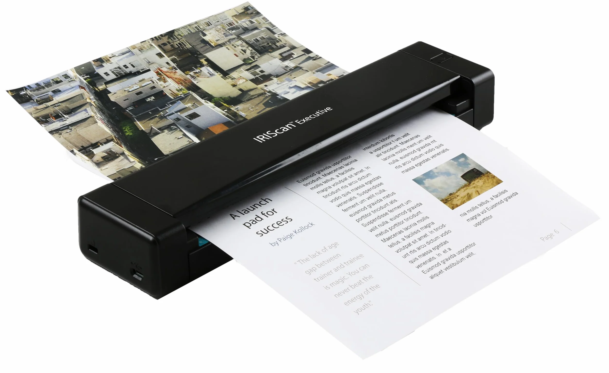 IRIScan Executive Mobile Scanner A4 8PPM Duplex USB PDF OCR