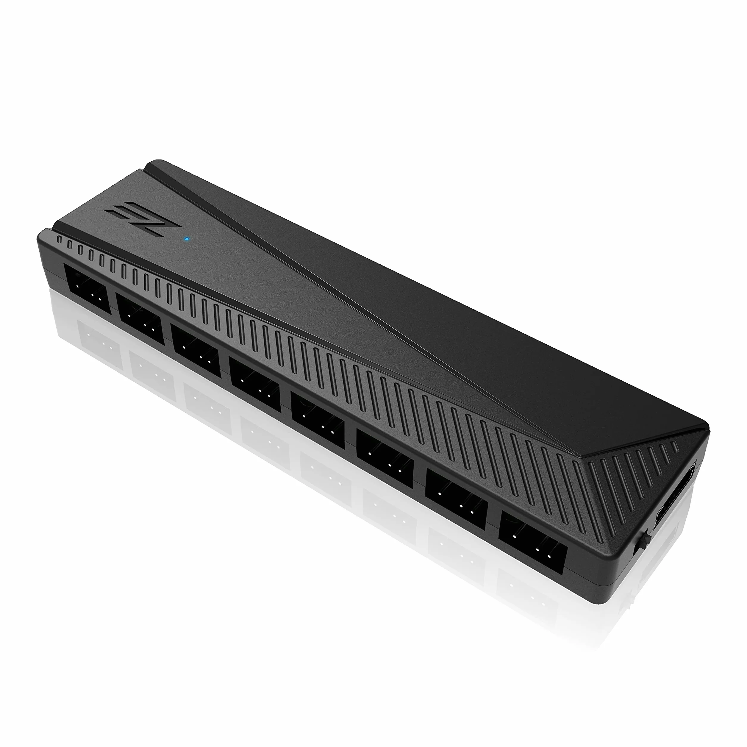 EZDIY-FAB ARGB PWM Fan Hub per Ventola Case PC,8 Porte PWM+8 Porte ARGB,12V RGB/5V ARGB Sincronizzazione Scheda Madre,Adattatore per Ventola Funzionale,Due Sistemi di Illuminazione
