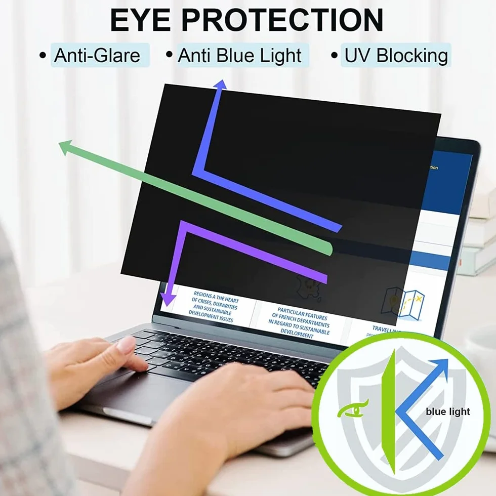 Filtro Privacy per Laptop 15.6" pollice, widescreen 16:9 - Filtro Schermo/Pellicola di Protezione