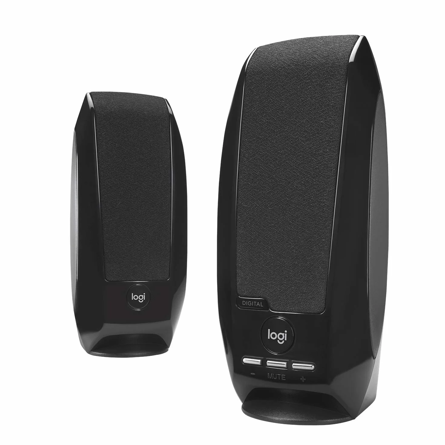 Logitech S150 2.0 Altoparlanti Stereo Digitali USB per PC e Laptop, Sistema Audio Plug and Play, Alimentazione USB, Controlli Volume e Mute Integrati, Design Compatto, Spina UE - Nero