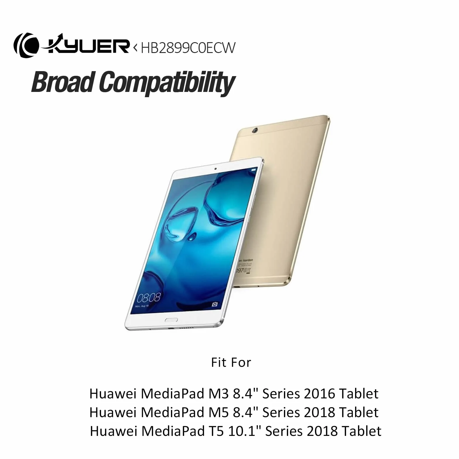 K KYUER HB2899C0ECW Tablet Batteria compatibile con Huawei MediaPad M3 M5 8.4" & Huawei MediaPad T5 10.1"BTV-DL09 BTV-W09 SHT-AL09 SHT-W09 AGS2-W09 AGS2-W19 AGS2-L03 AGS2-L09 Laptop Battery with Tools