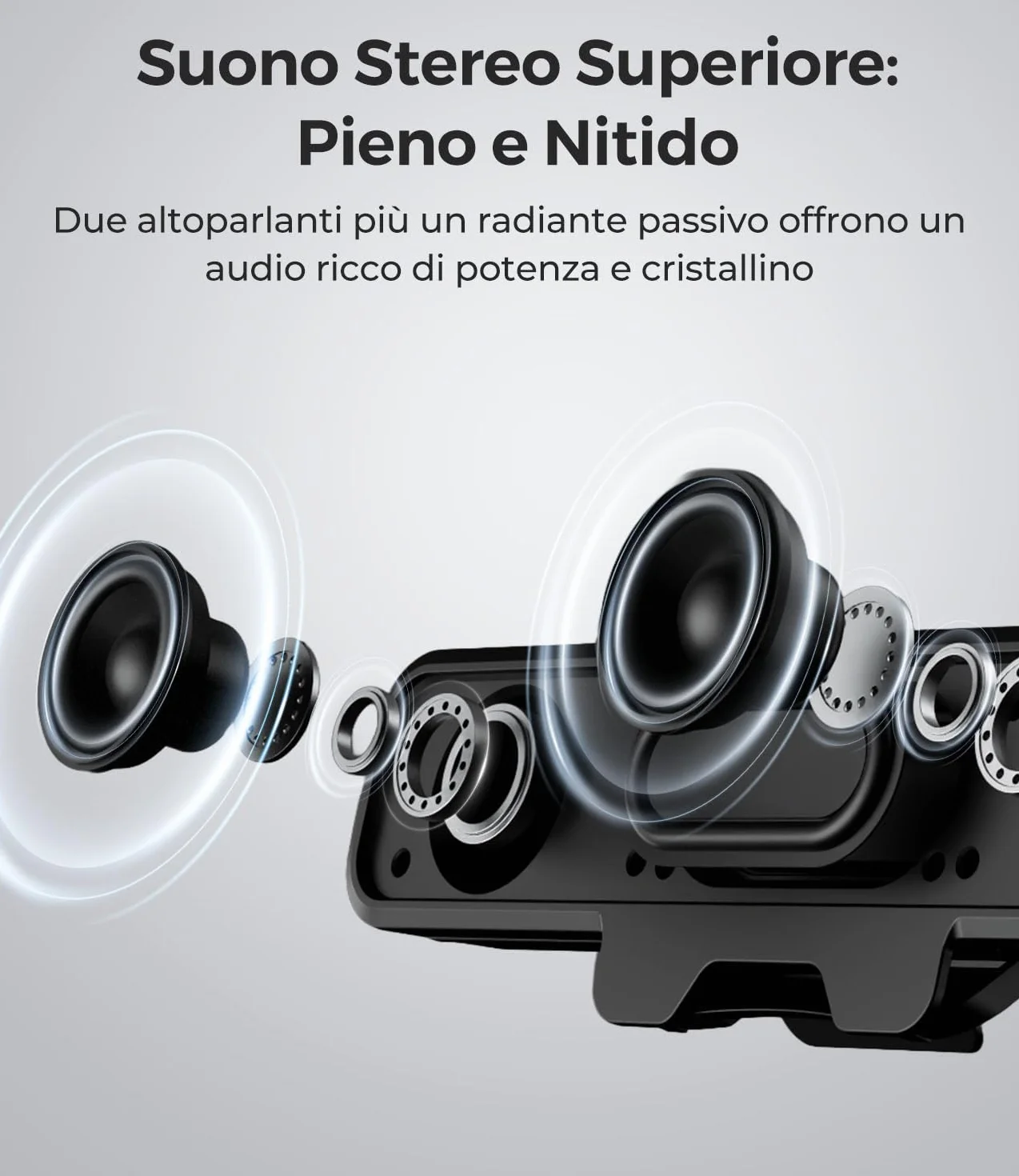USB Altoparlanti per Computer con Microfono Staccabile, Altoparlante da Scrivania Plug and Play con Clip per Monitor, Suono Stereo & Bassi, Ideali per PC, PS5, Switch 2 e Laptop