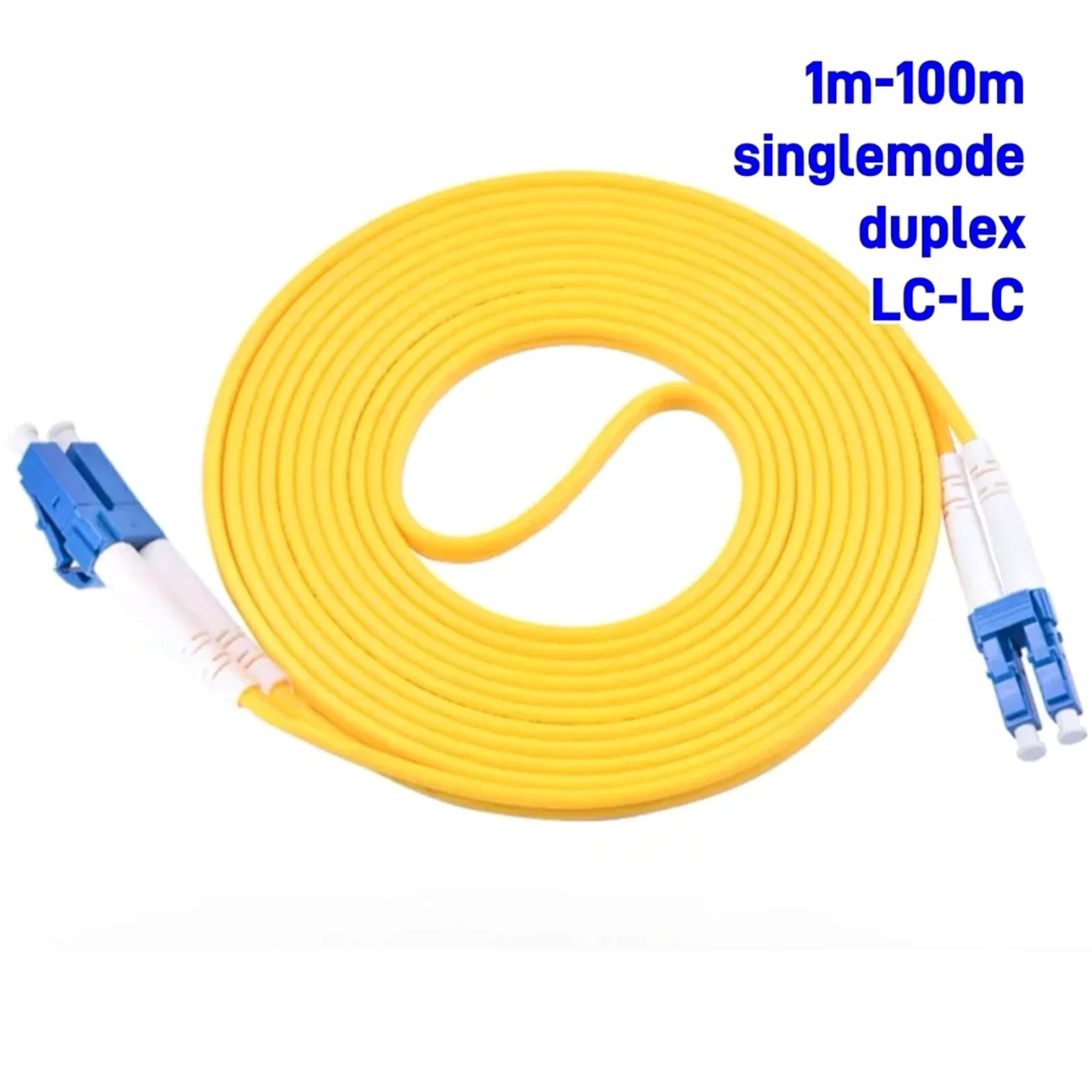 Cavo patch in fibra ottica LC-LC SM Duplex monomodale 10 m 20 m 30 m 50 m 100 m LC 3 mm 2 mm Cavo jumper in fibra ottica(70m 1pc)