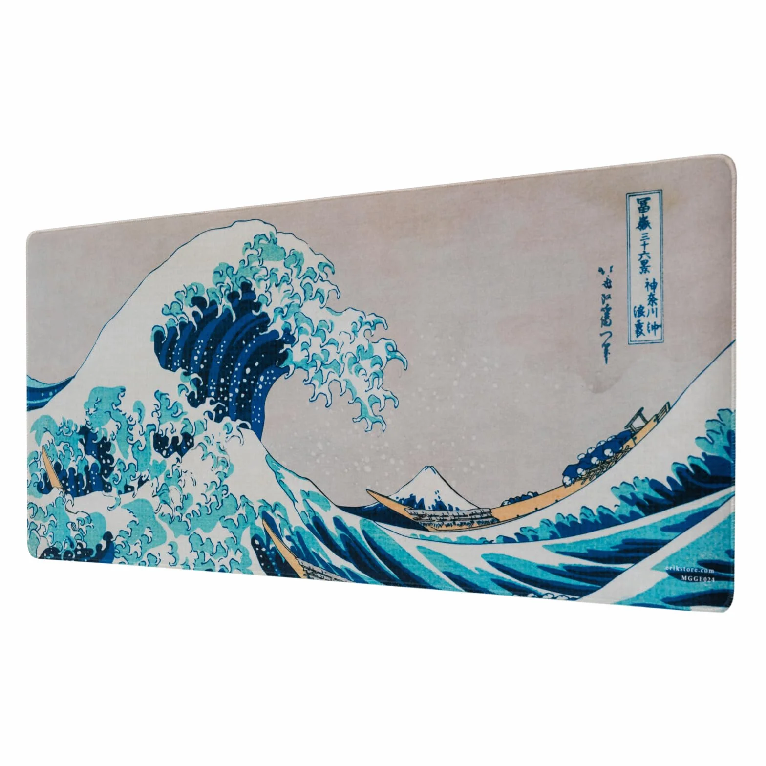 Grupo Erik Tappetino Mouse XXL La Grande Onda di Kanagawa 80x35 cm Impermeabile Antiscivolo