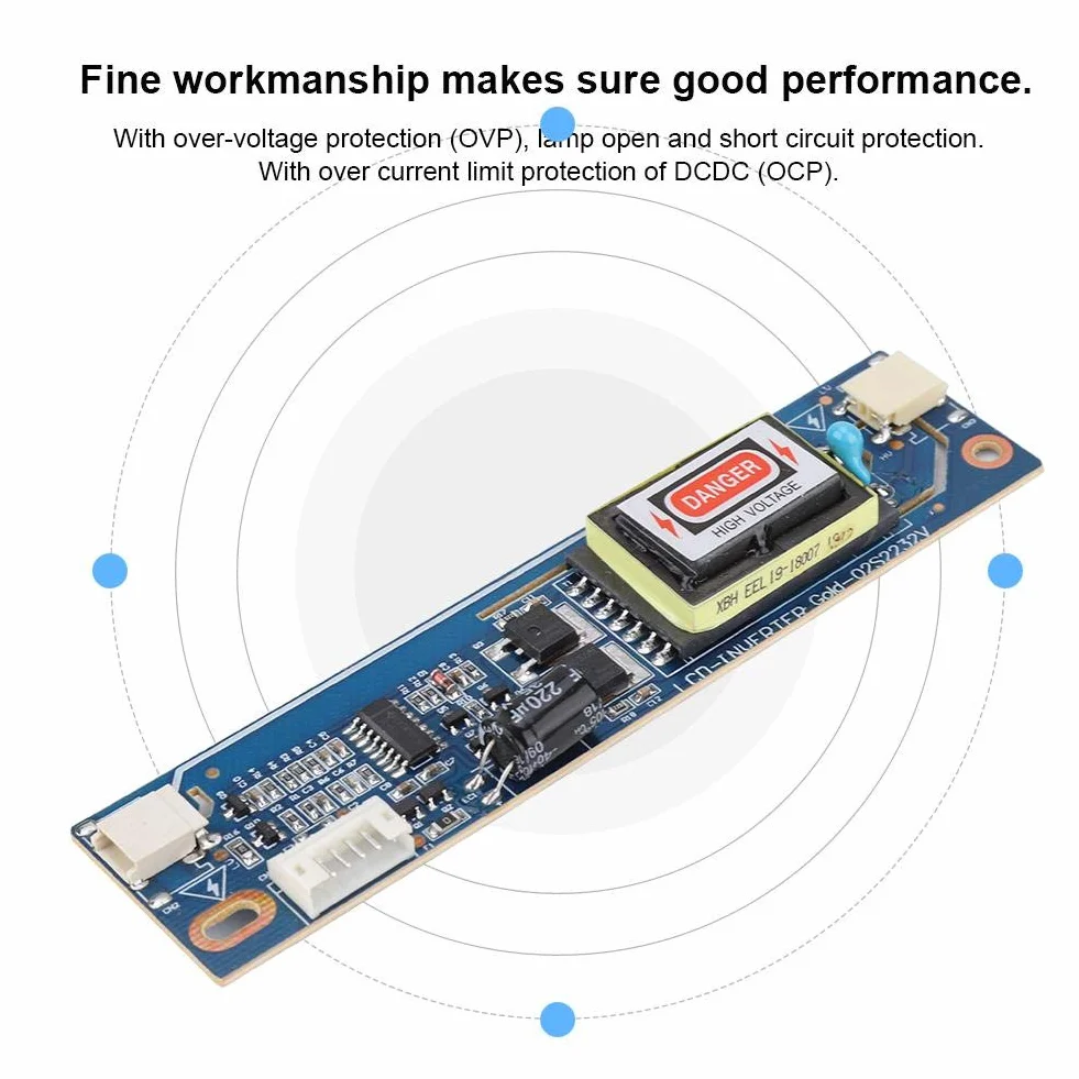 Modulo display Bewinner doppia lampada LCD, scheda inverter ad alta pressione per la riparazione e la sostituzione di monitor LCD, modulo di tensione regolabile
