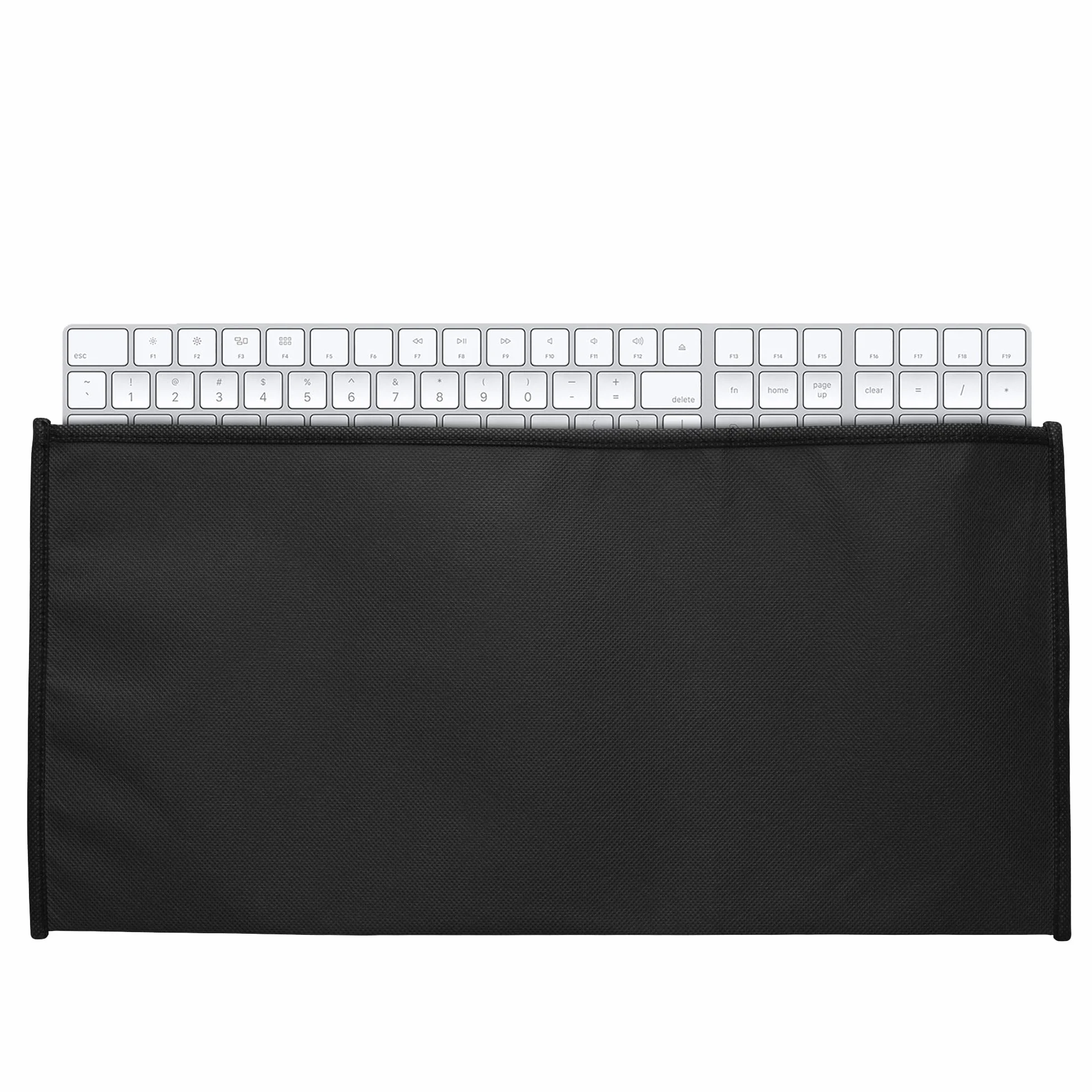kwmobile Custodia Copritastiera Compatibile con Universal Keyboard (M) - Protezione Antipolvere Tastiera PC - Cover Protettiva Nero