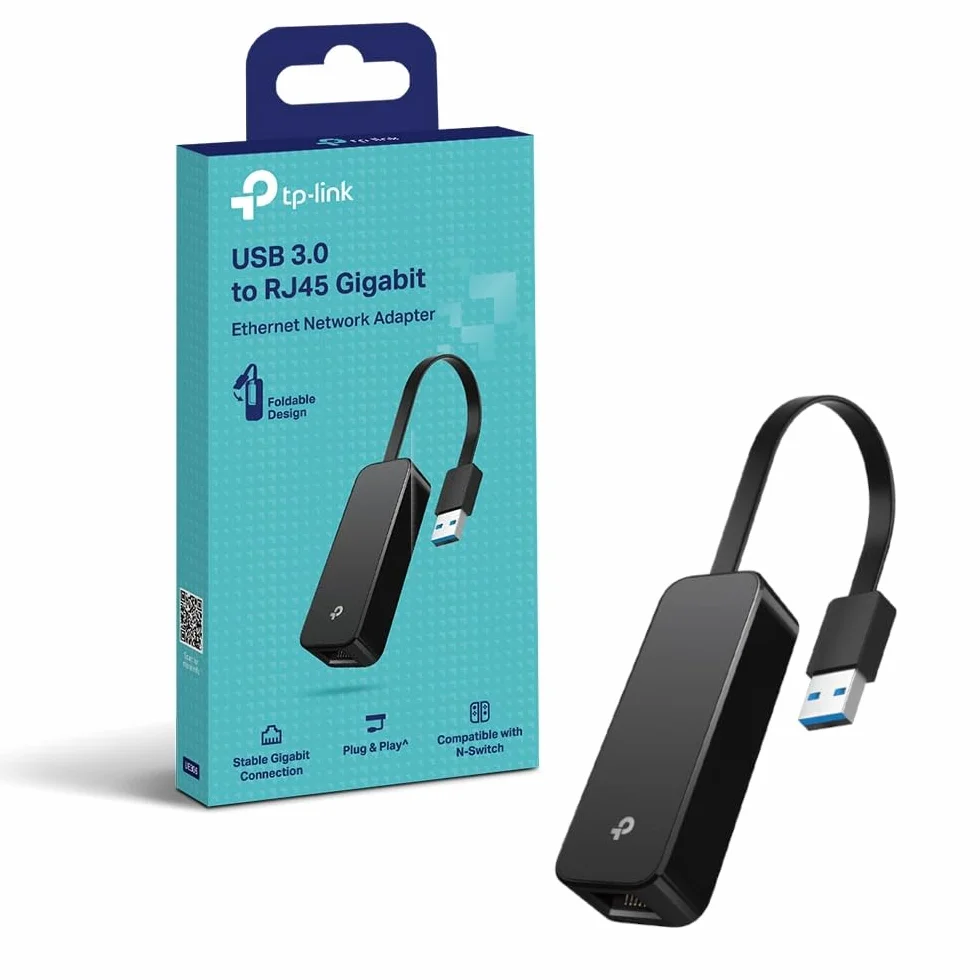 TP-Link Adattatore da USB 3.0 a Gigabit Ethernet RJ45 LAN per Ultrabook, Chromebook, Laptop