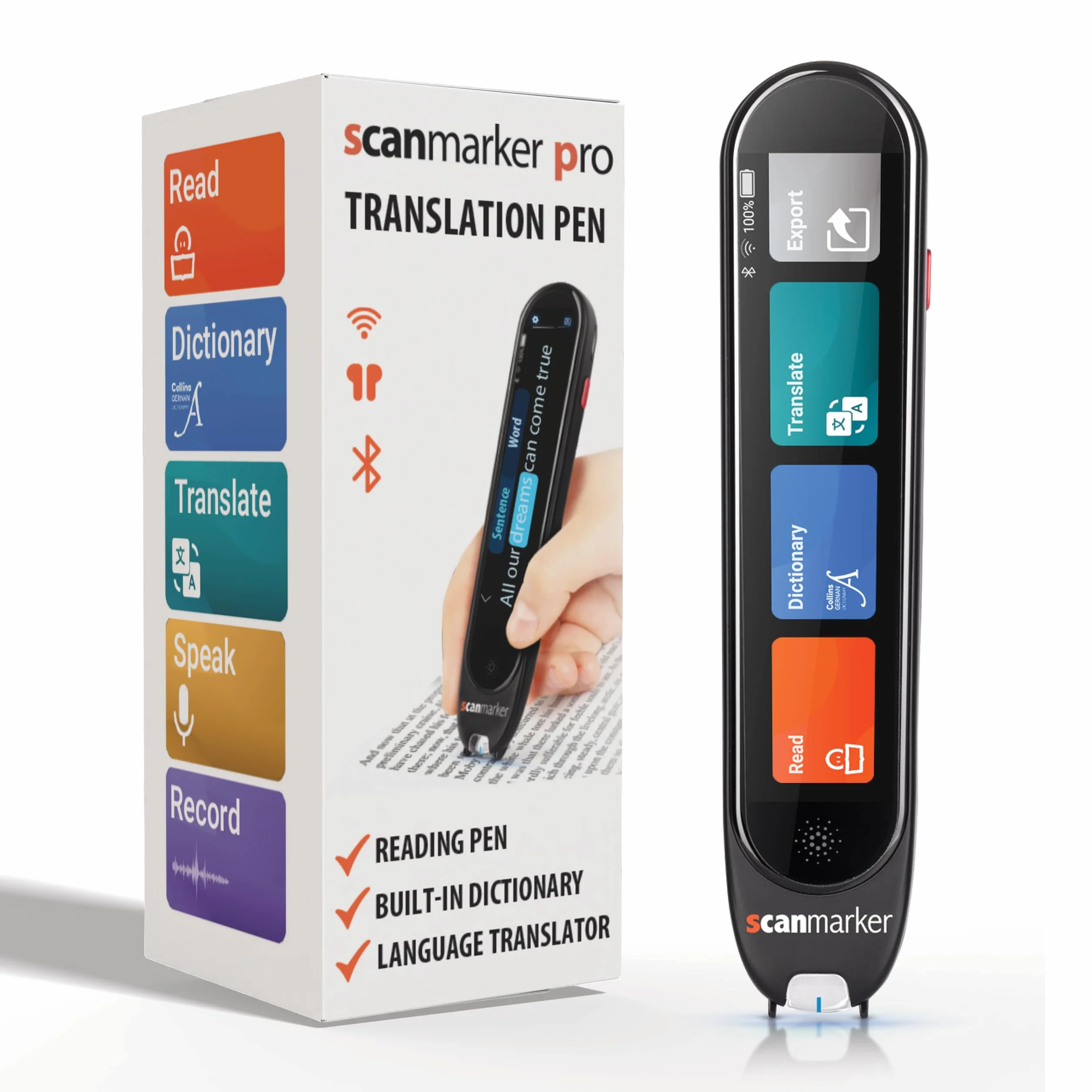 Scanmarker Pro Penna Traduttore Multilingue Scanner per Dislessia e Apprendimento