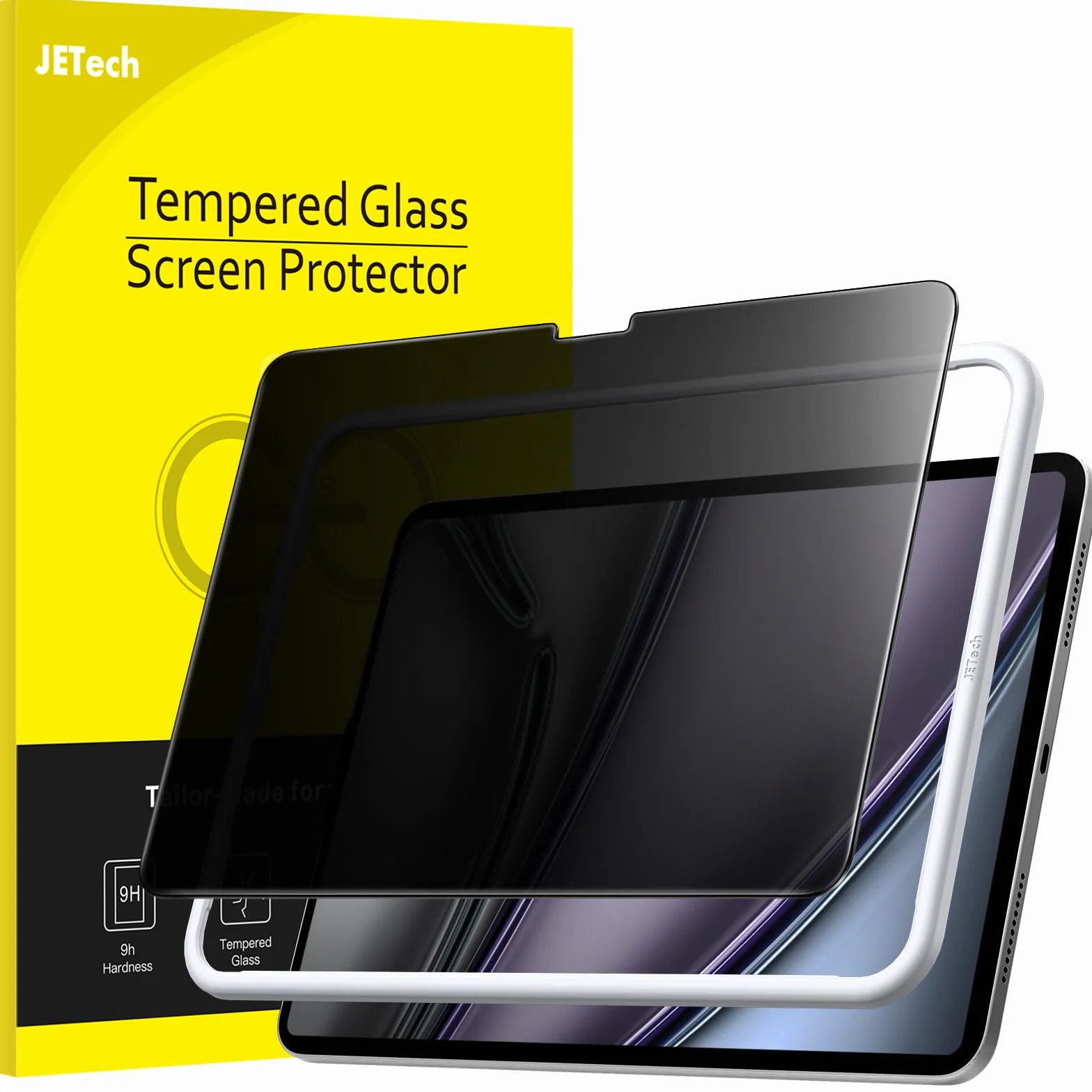 JETech Privacy Pellicola Protettiva per iPad Air 13 Pollici M4/M3/M2 (2026/2025/2024) Vetro Temperato Anti-Spy, 1 Pacco