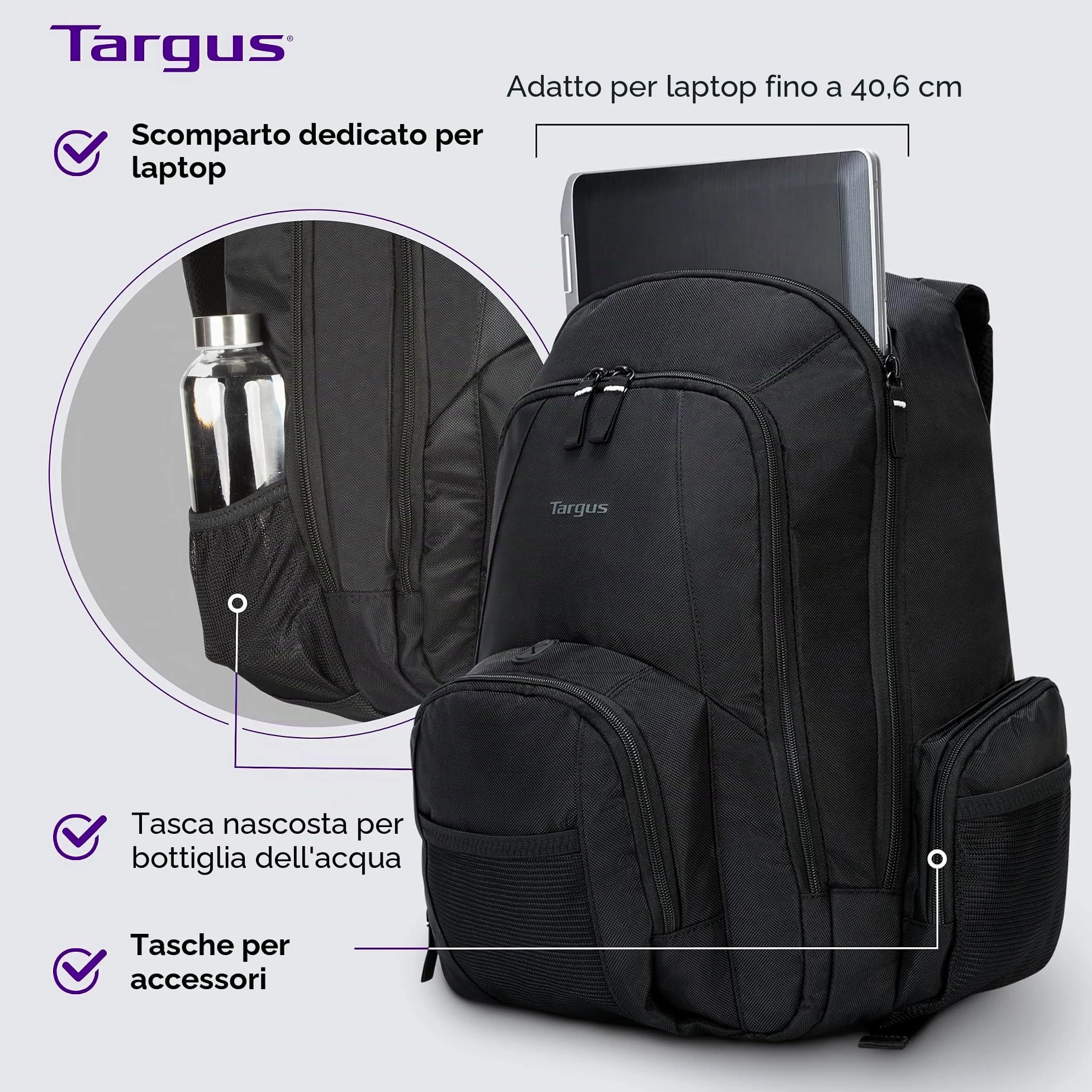 targus Groove - Zaino per computer portatili da 16"