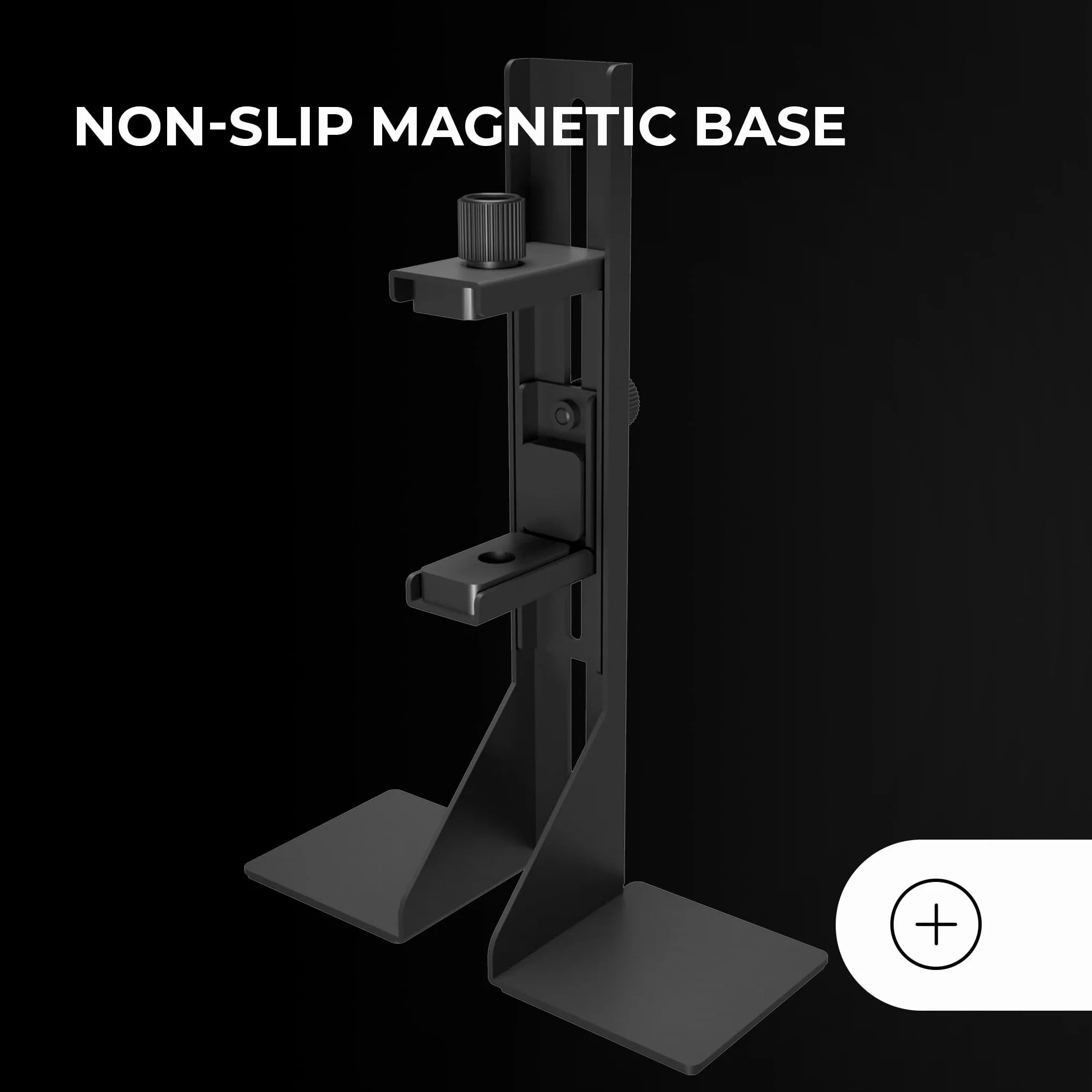 Mars Gaming MCA-GCBPRO, Supporto per Scheda Grafica, Supporto Verticale e Orizzontale GPU, Base Magnetica Antiscivolo, Struttura in Acciaio Resistente, Morsetto Regolabile Universale, Nero