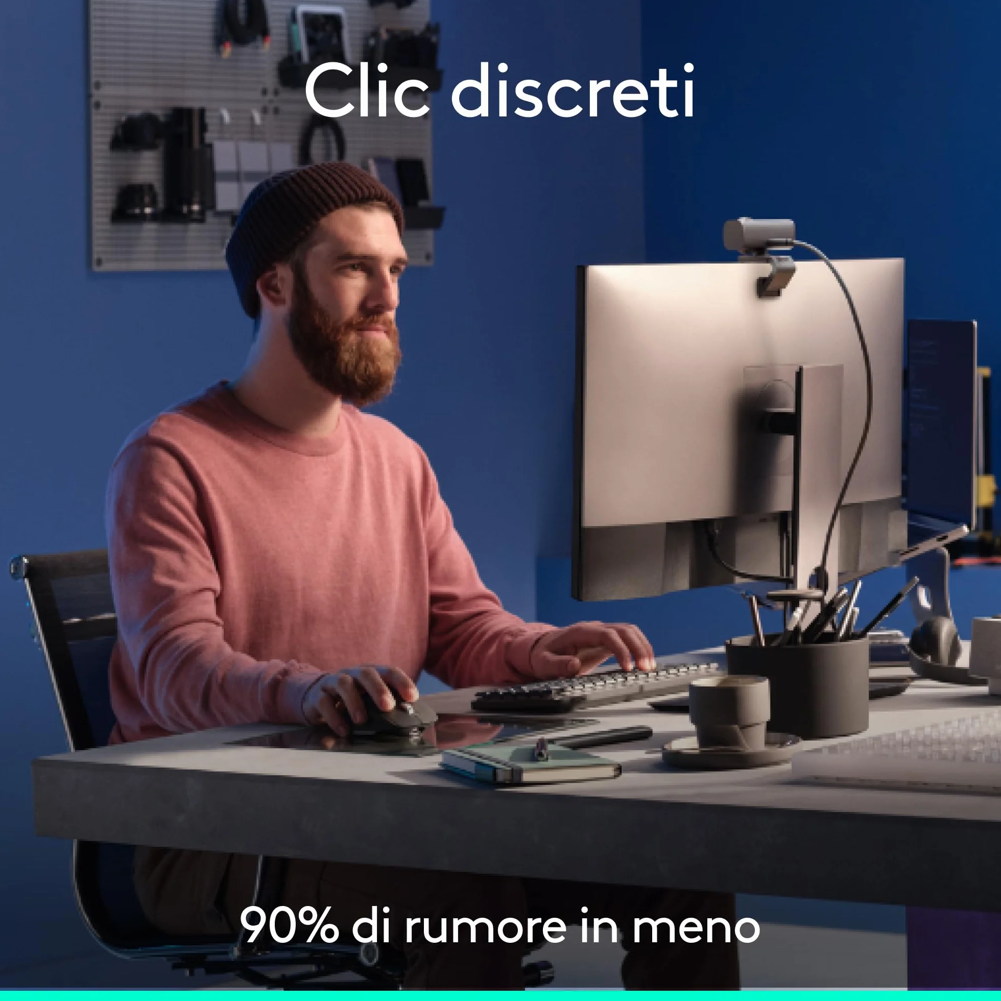 Logitech MX Master 3S - Mouse wireless ad alte prestazioni con scorrimento ultraveloce, Ergo, 8000 DPI, tracciamento su vetro, clic discreti, Bluetooth, Windows, Linux, Chrome - Graphite