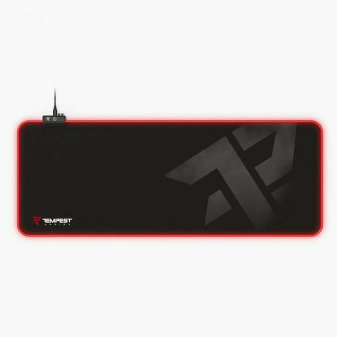 TEMPEST Mousepad RGB 80 x 30 cm 3 mm Alfombrilla Gaming Extended Negra