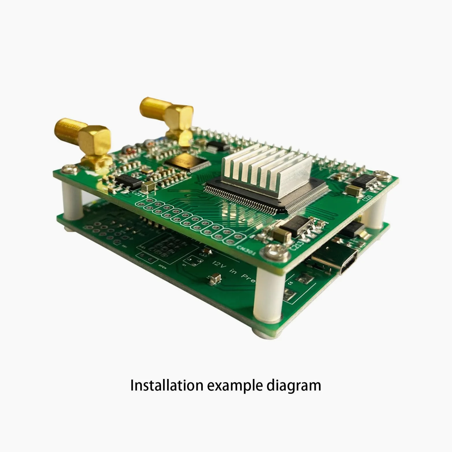 SDR Radioberry Juice Scheda USB a USB Adapt Board Juice per Raspberry Pi - Scheda radio dispositivi analogici AD9866 e 10CL025 12-bit Broadband Modem
