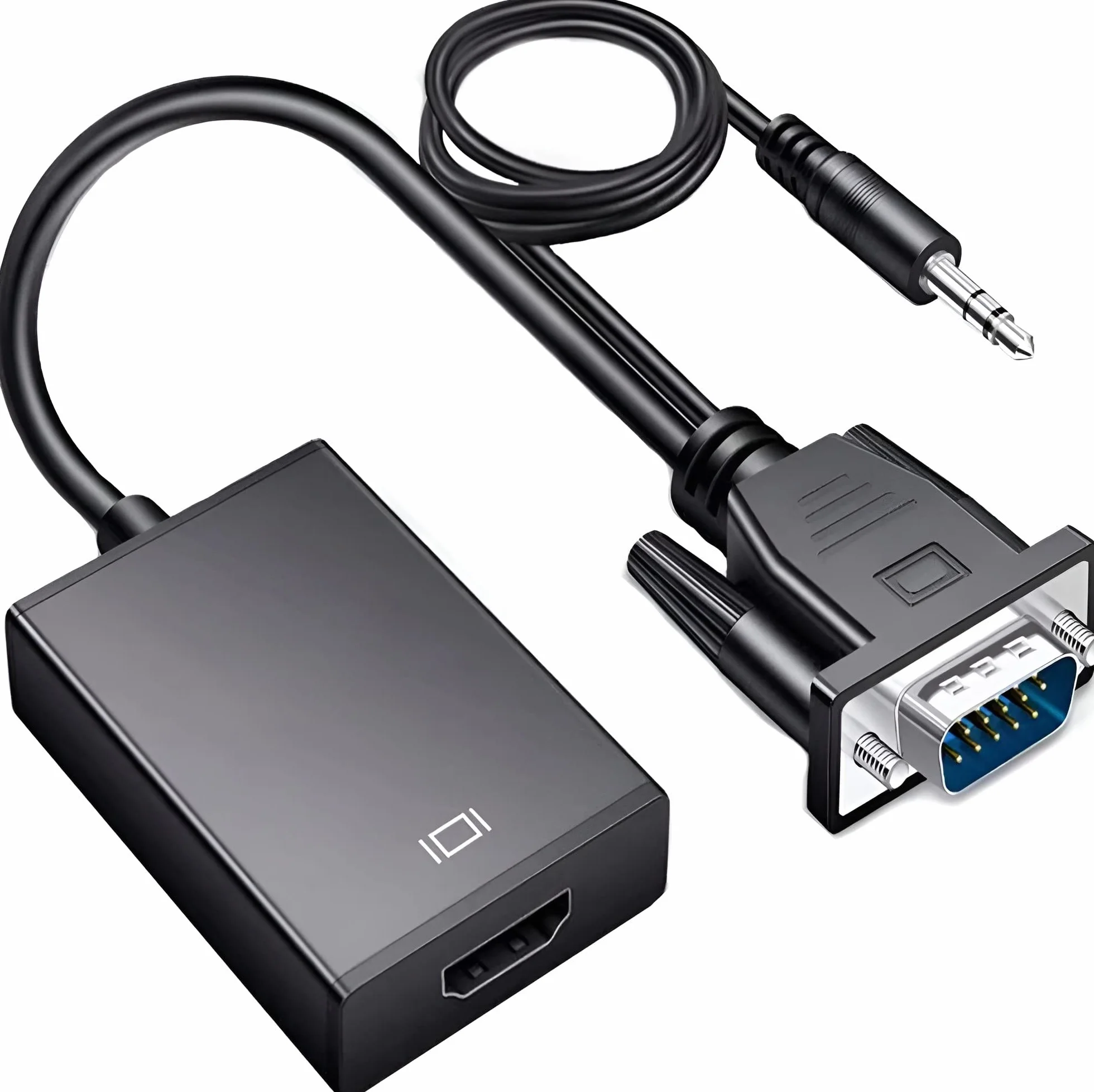 Retoo Cavo VGA a HDMI Con Adattatore Audio e Cavo di Ricarica USB, 1080P 60HZ, Convertitore da PC a TV/Monitor, Con Audio per Monitor Proiettore HDTV