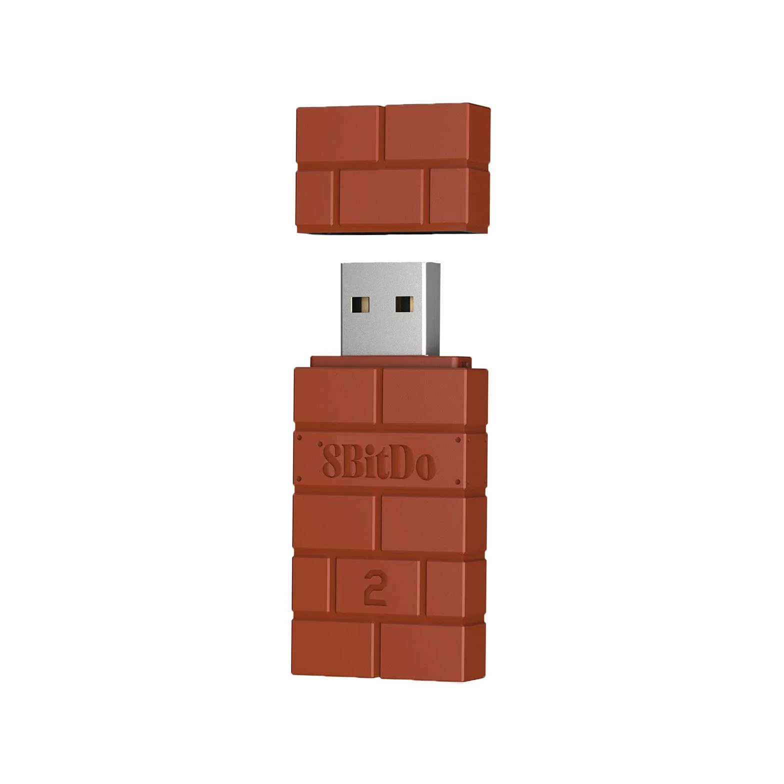 8BitDo USB Wireless Adapter 2, Adattatore Bluetooth Con Cavo OTG per Sistema Switch/2, Windows 10, PS Classic, Android, Raspberry Pi, Retrofreak per Controller Xbox Series, JoyCon, Switch Pro, PS5/4/3