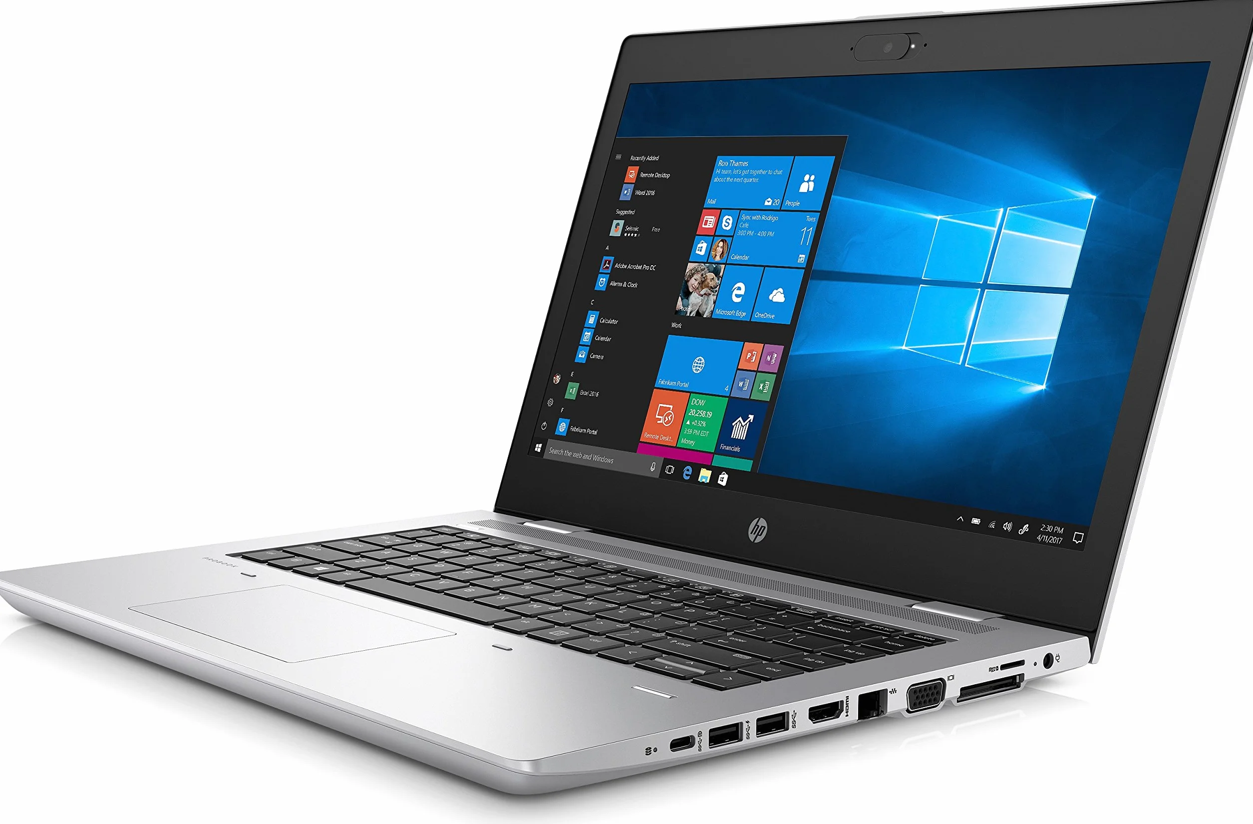 HP ProBook Pc Portatile Notebook Intel i5 8th, Ram 16Gb, SSD 256Gb, Display da 14", WiFi, BT, Cam, Windows 11 Pro + Libre Office (Ricondizionato)