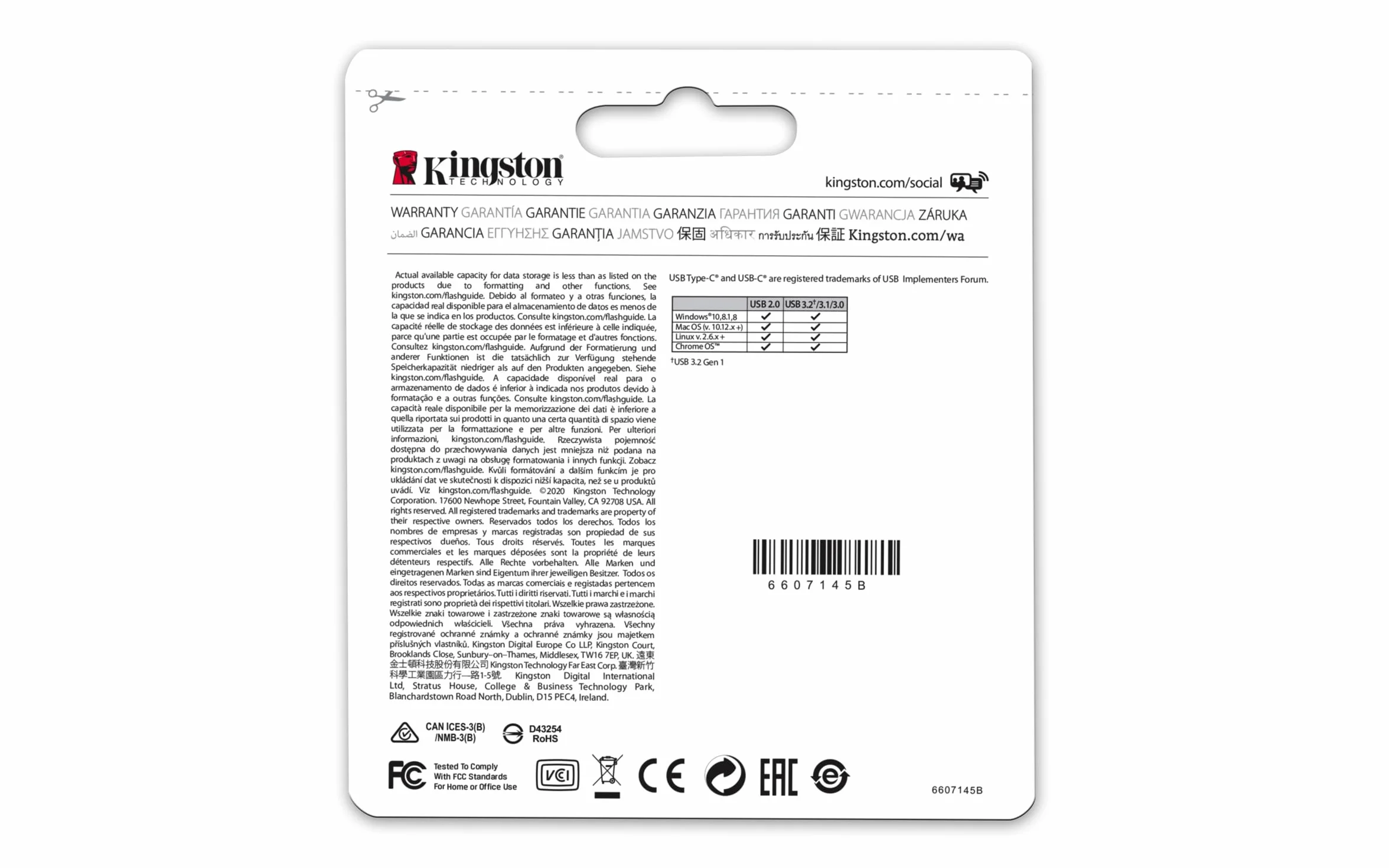 Kingston DataTraveler microDuo 3C Drive Flash USB 128GB USB Gen 3 Type-C e Type-A - DTDUO3CG3/128GB