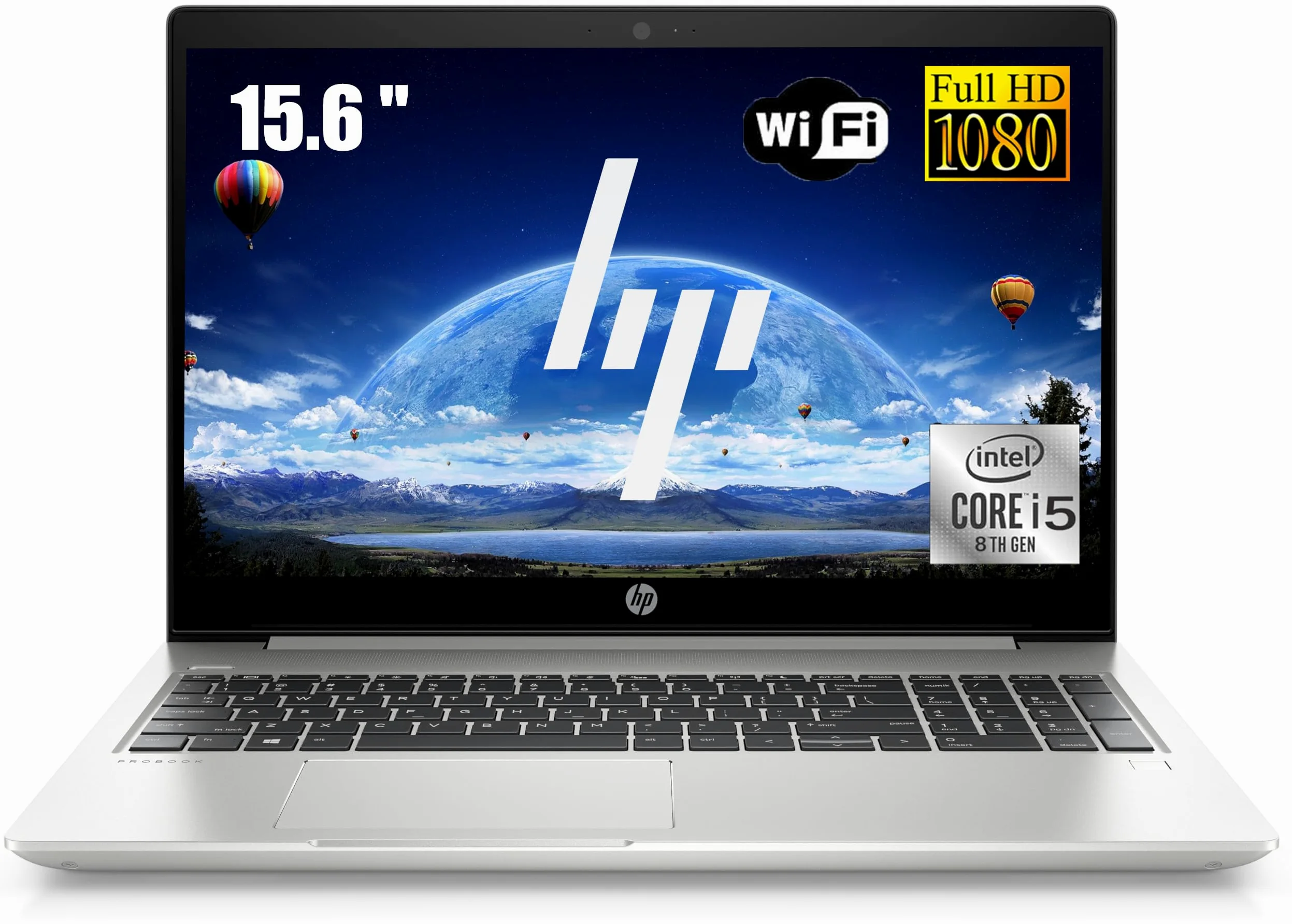 HP ProBook 450 G6 Business Laptop, 15,6 pollici FHD (1920 x 1080), Intel Core i5-8265U, 8 GB RAM, SSD da 256 GB, tastiera QWERTY giapponese, Windows 11 Pro (ricondizionato)