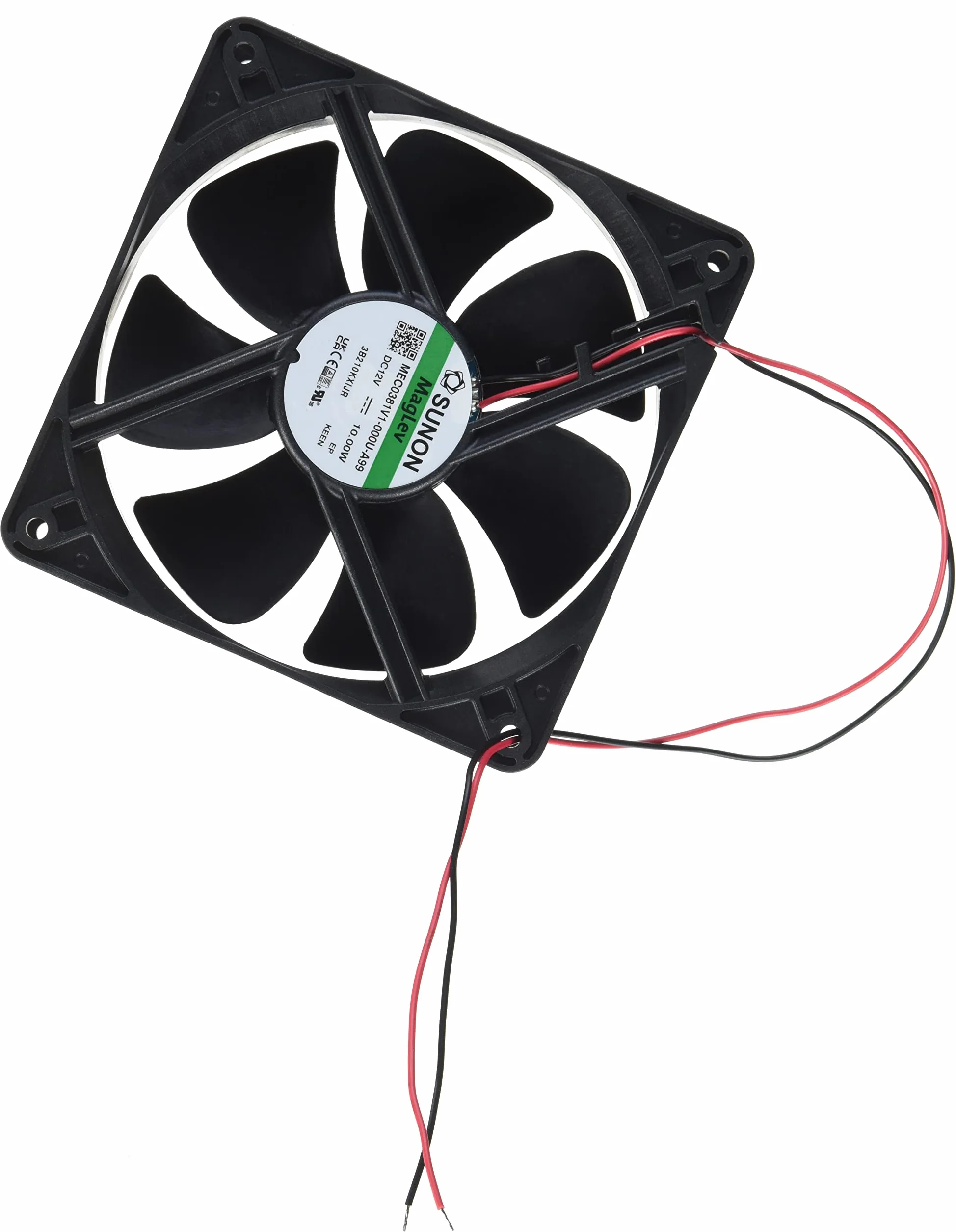 SUNON 12 V, 10,1 W, 120 x 120 x 38 mm, 234,4 m³/h, 48 dBA; Sunon MEC0381V1-A99