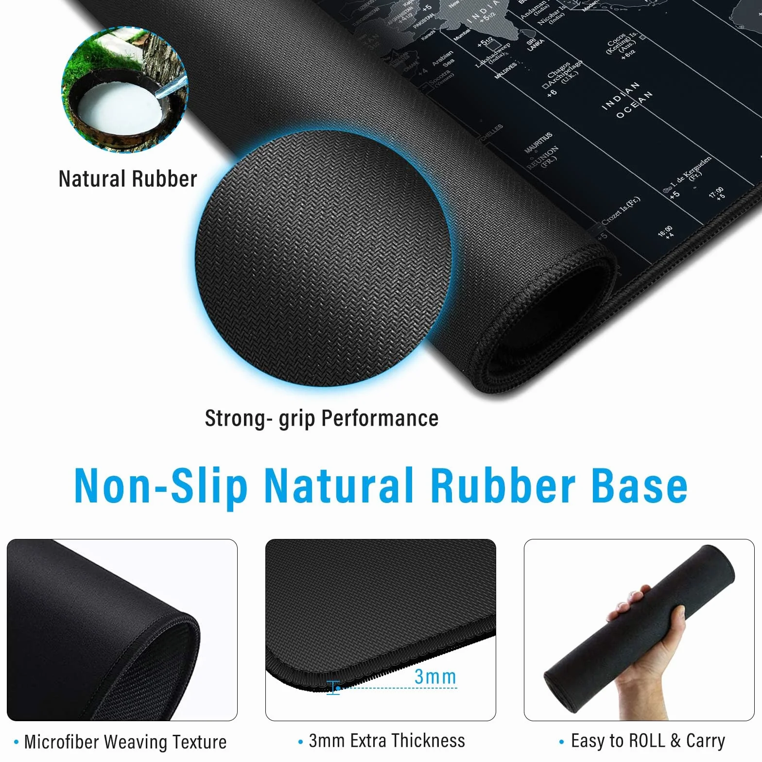 Tappetini per Il Mouse Gaming Mouse Pad XXL 900x400mm Tappetino scrivania Superficie di Strutturato Speciale