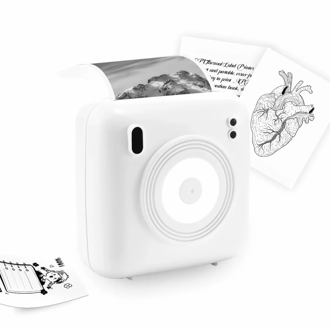 Mini Stampante Portatile CP2, Stampante Fotografica per iOS e Android, Etichette Adesive per Lavoro e Viaggi