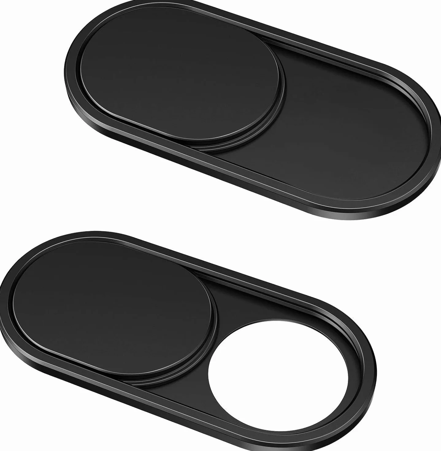 CloudValley Webcam Cover 0.6mm Ultra-Sottile Metallo Copri Webcam per MacBook Pro Air iPad Laptop PC 2 Pezzi Nero