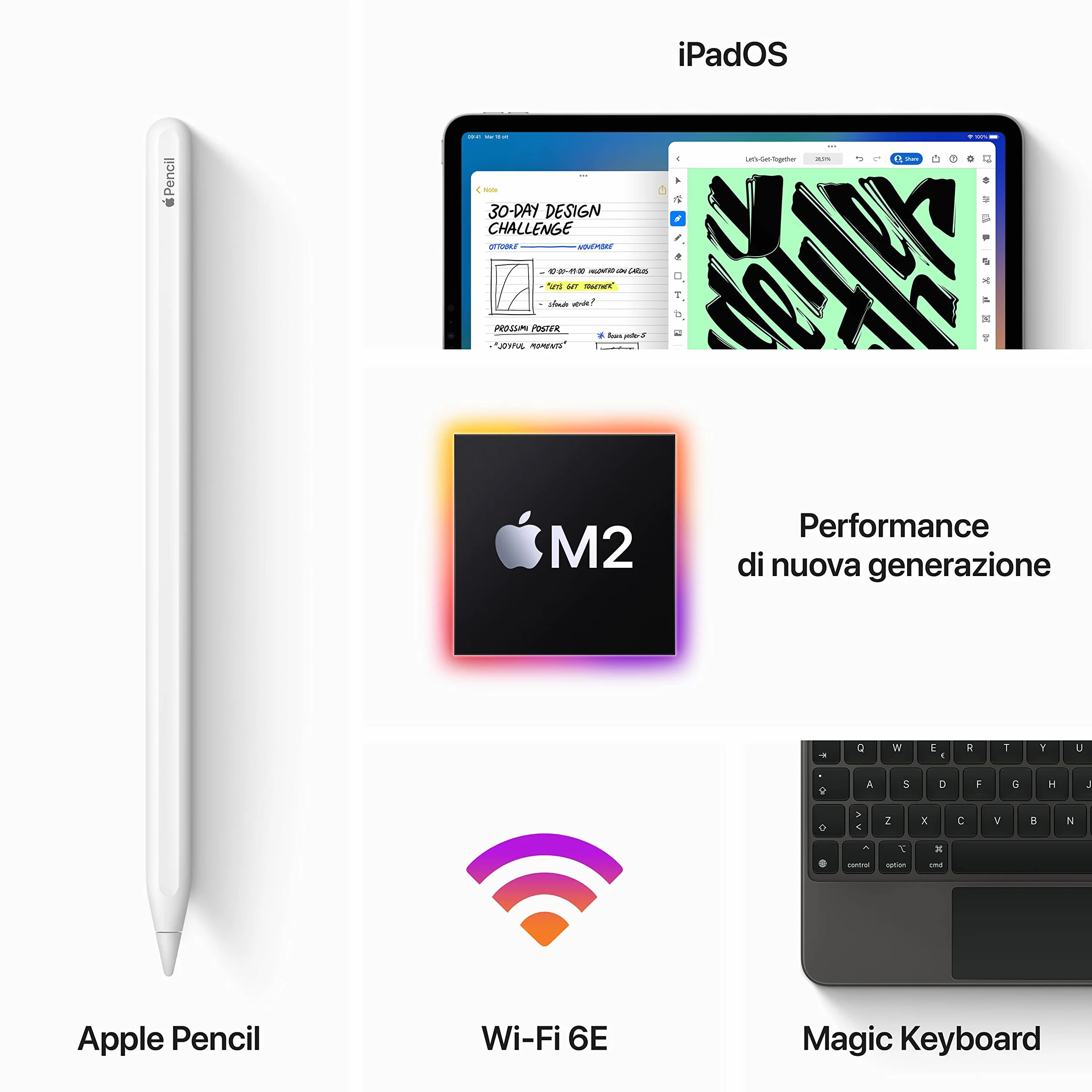 Apple iPad Pro 12.9 Pollici Wi-Fi 256GB Grigio Siderale Ricondizionato
