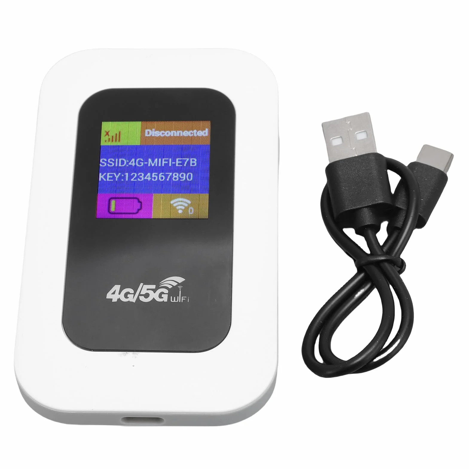Ejoyous Hotspot mobile, WiFi 5G 300Mbps Plug and Play Slot per scheda SIM Router WiFi WiFi portatile Fino a 10 utenti WiFi