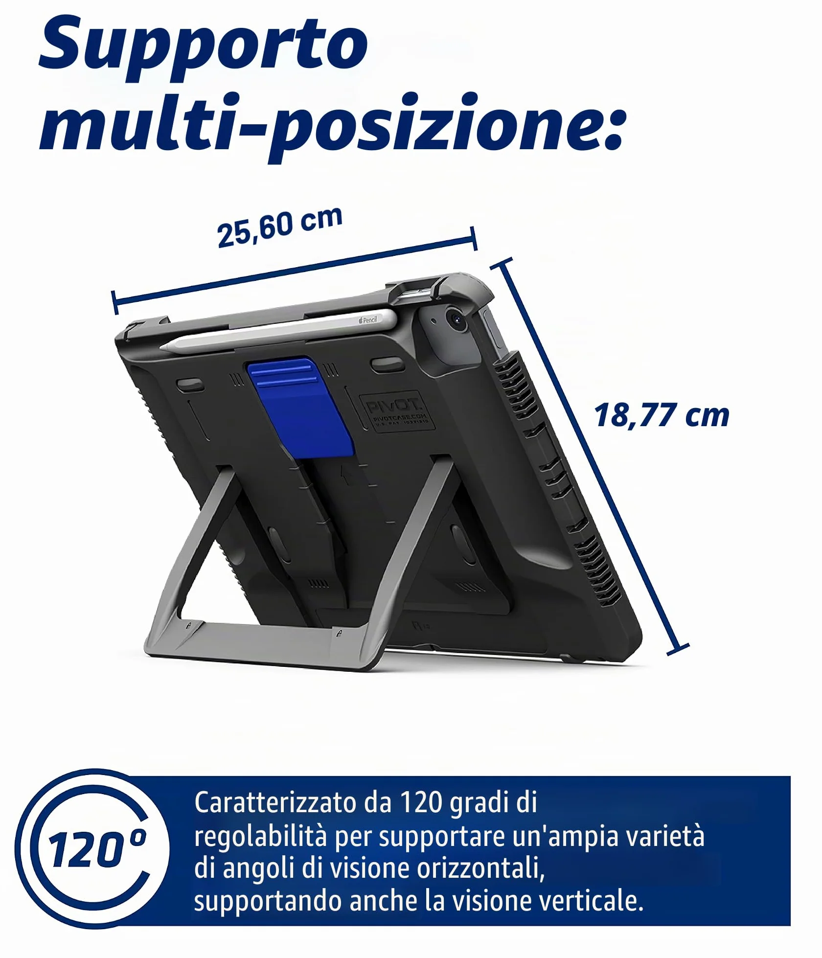 PIVOT Atlas A20A - Custodia robusta per tablet, adatta per iPad Air 4a generazione e iPad Pro 11" (1a - 3a generazione), protezione a 360 gradi, per piloti professionisti, aviazione generale,