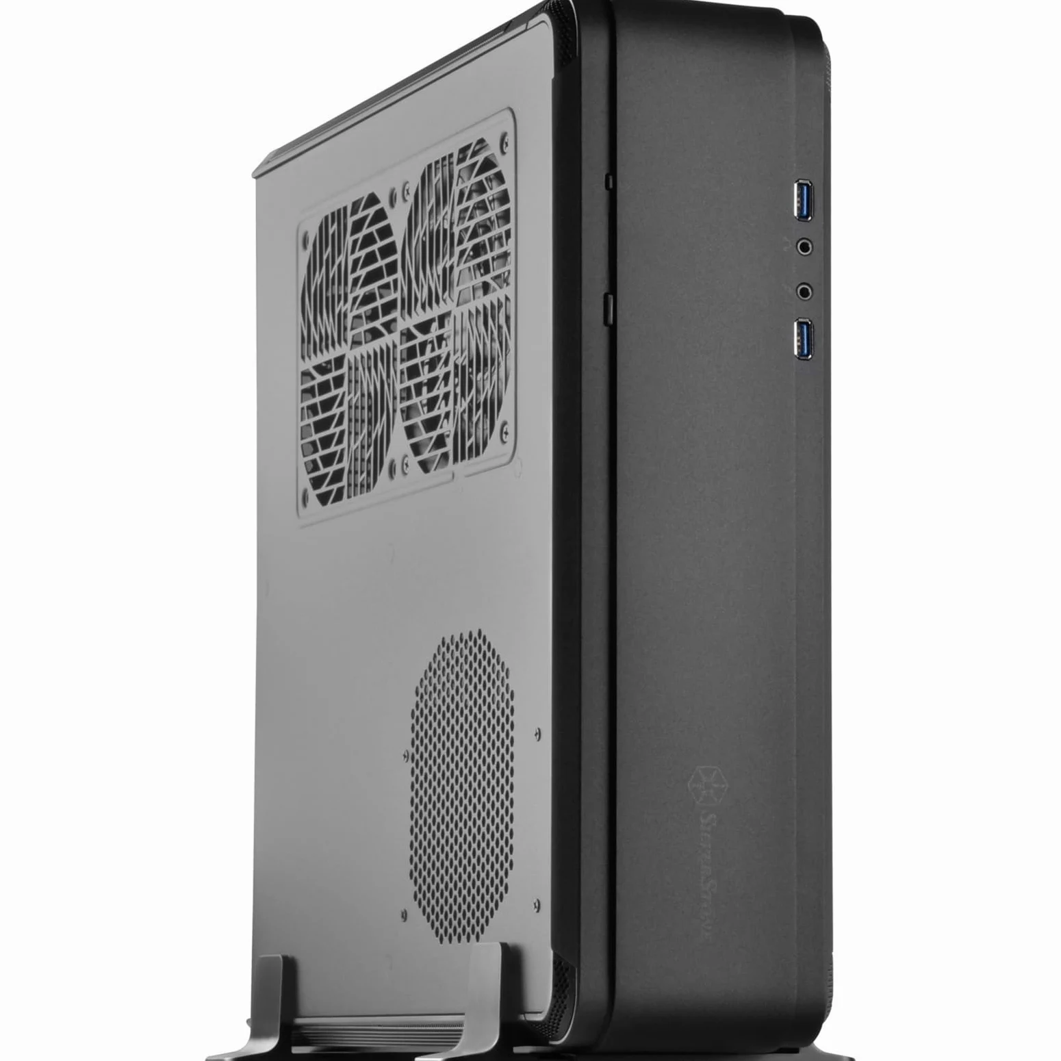 SilverStone SST-FTZ01B-E - Custodia per computer Gaming Mini-ITX ad alta velocità Fortress, alimentatore ATX opzionale, nero