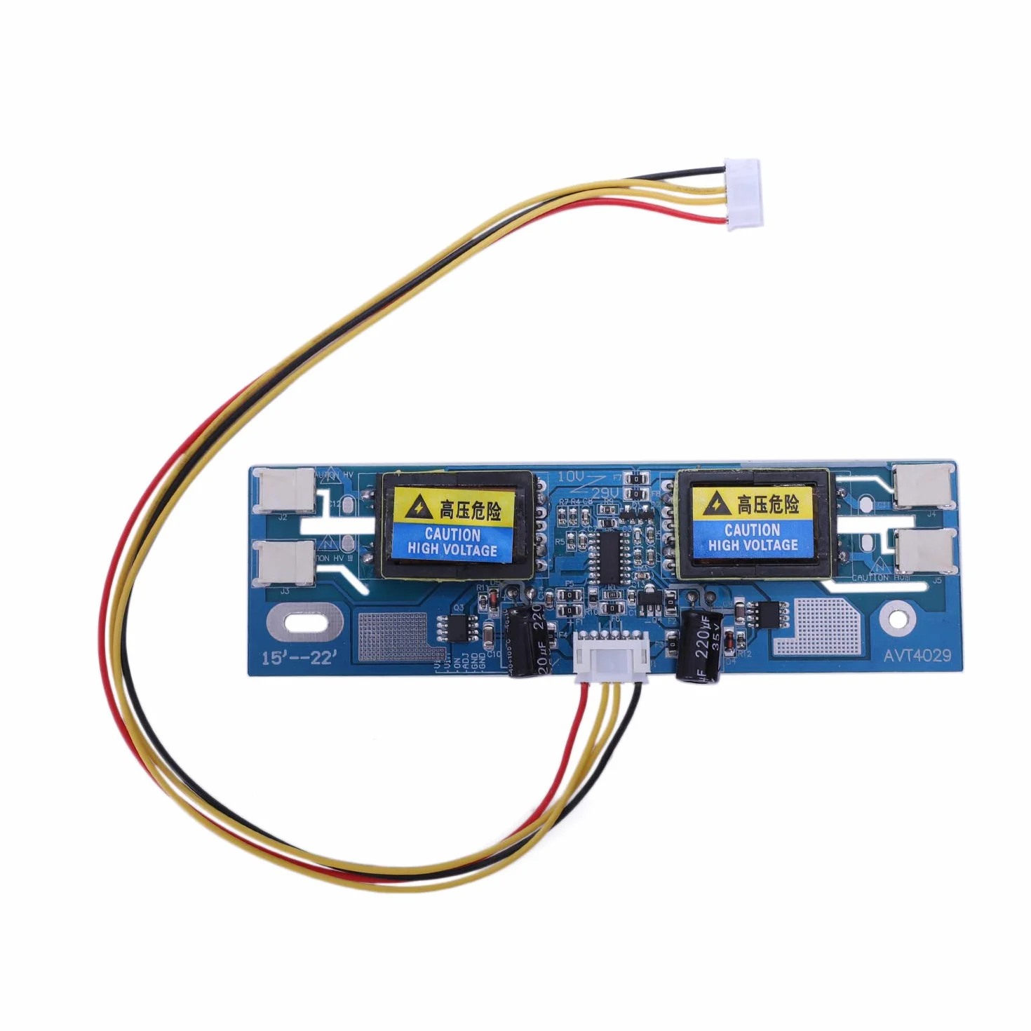 Avt4029 Inverter Universale Sostituzione Ccfl Inverter Monitor LCD 4 Lampada 10-29V per Schermo 15-22 Pollice Ampio con 6pin