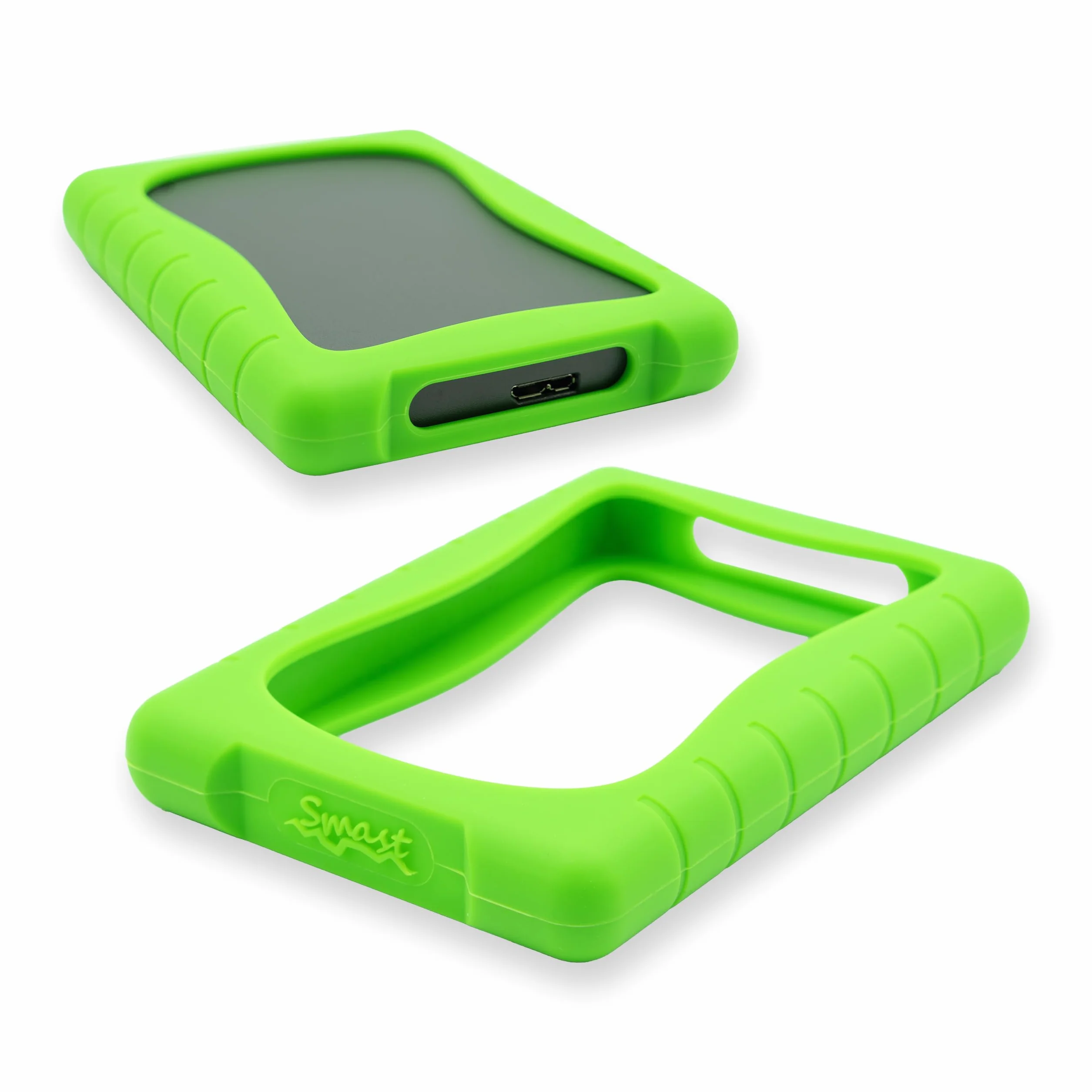 Custodia Hard Disk Esterno 2.5''Cover Silicone Antiurto Anticaduta Antiscivolo, Compatibile con: Seagate da 1TB/2TB Basic, One Touch, Expansion, Samsung e Maxtor M3, WD Elements 1TB/2TB (Green)