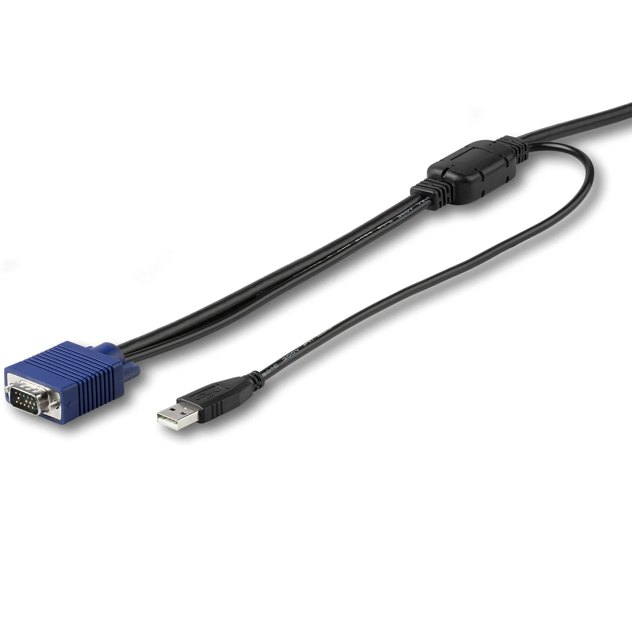 StarTech.com Cavo KVM USB da 3m per Console StarTech.com Montabile ad Armadio Rack - VGA & USB - Cablato con Singolo Connettore (RKCONSUV15)