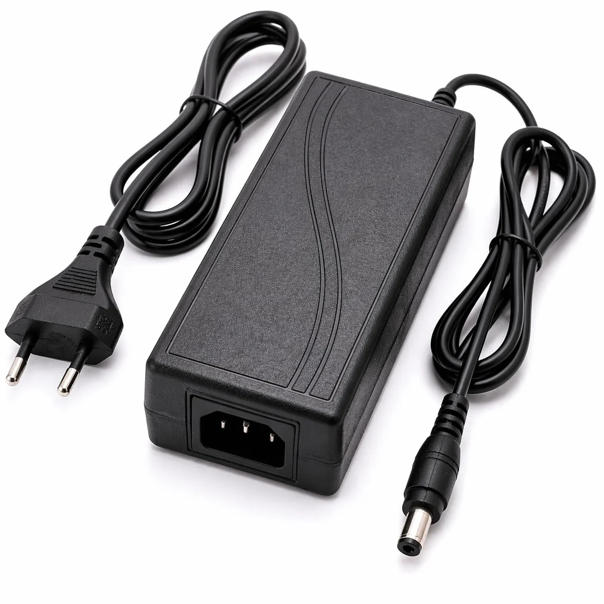 Alimentatore 12V 5A Trasformatore 60W, Utilizzato per Spina di Alimentazione 12V per Notebook, Striscia LED, Schermo TFT-LCD, Radio, Nas, HD Esterno, Router, Hub, Switch, ECC.