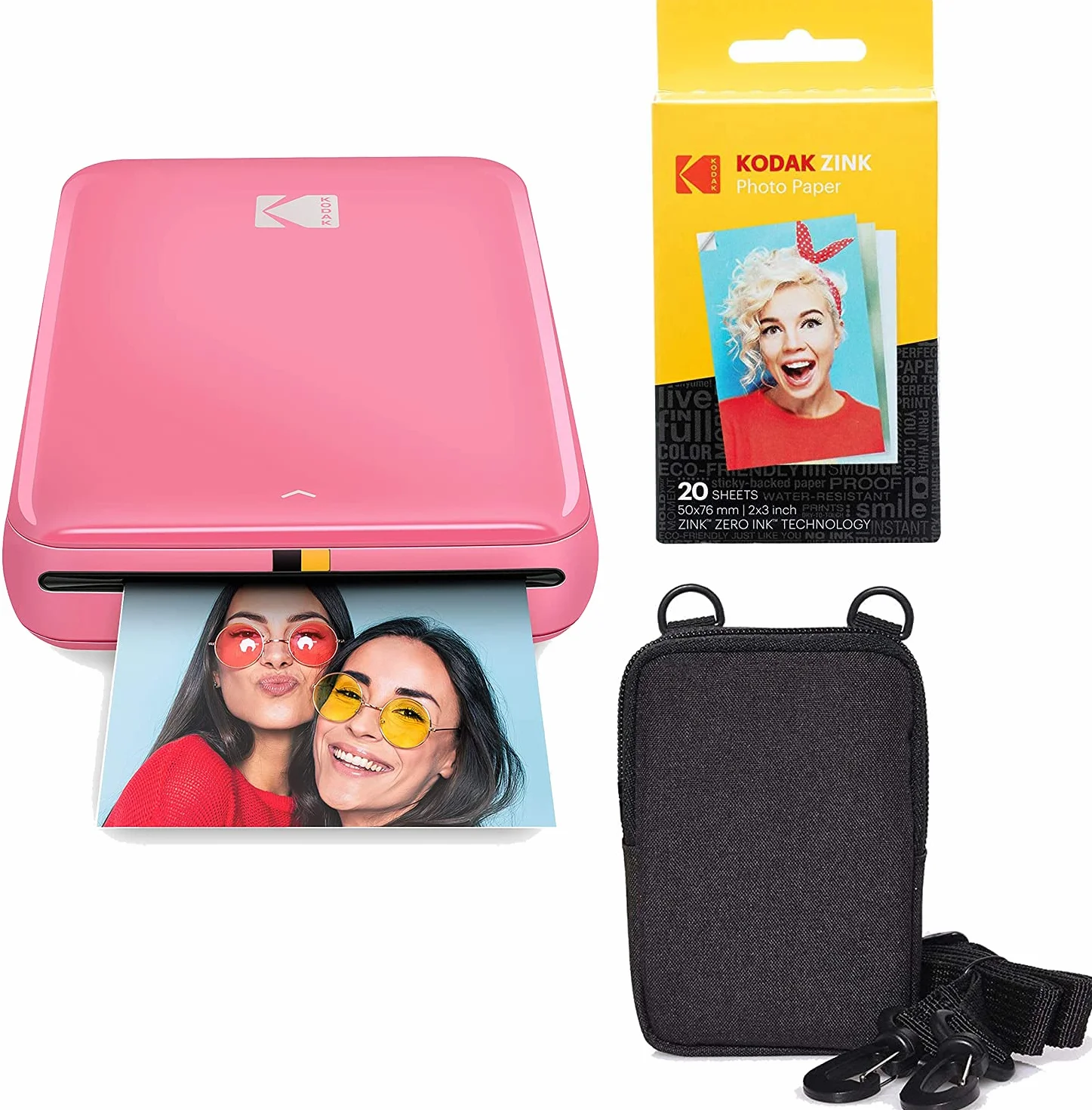 Kodak Step Stampante fotografica wireless portatile ZINK Zero Ink Rosa