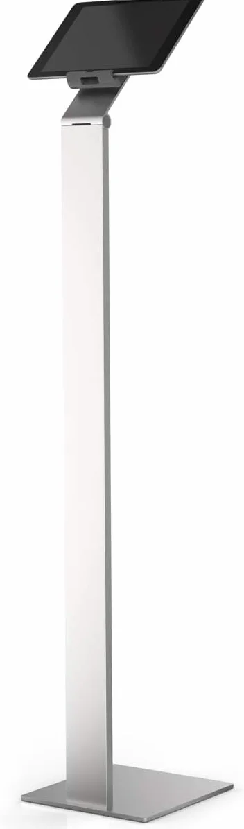 Porta Tablet da Pavimento con Sistema Antitaccheggio e Braccio Inclinabile 270x1215x270 mm Argento