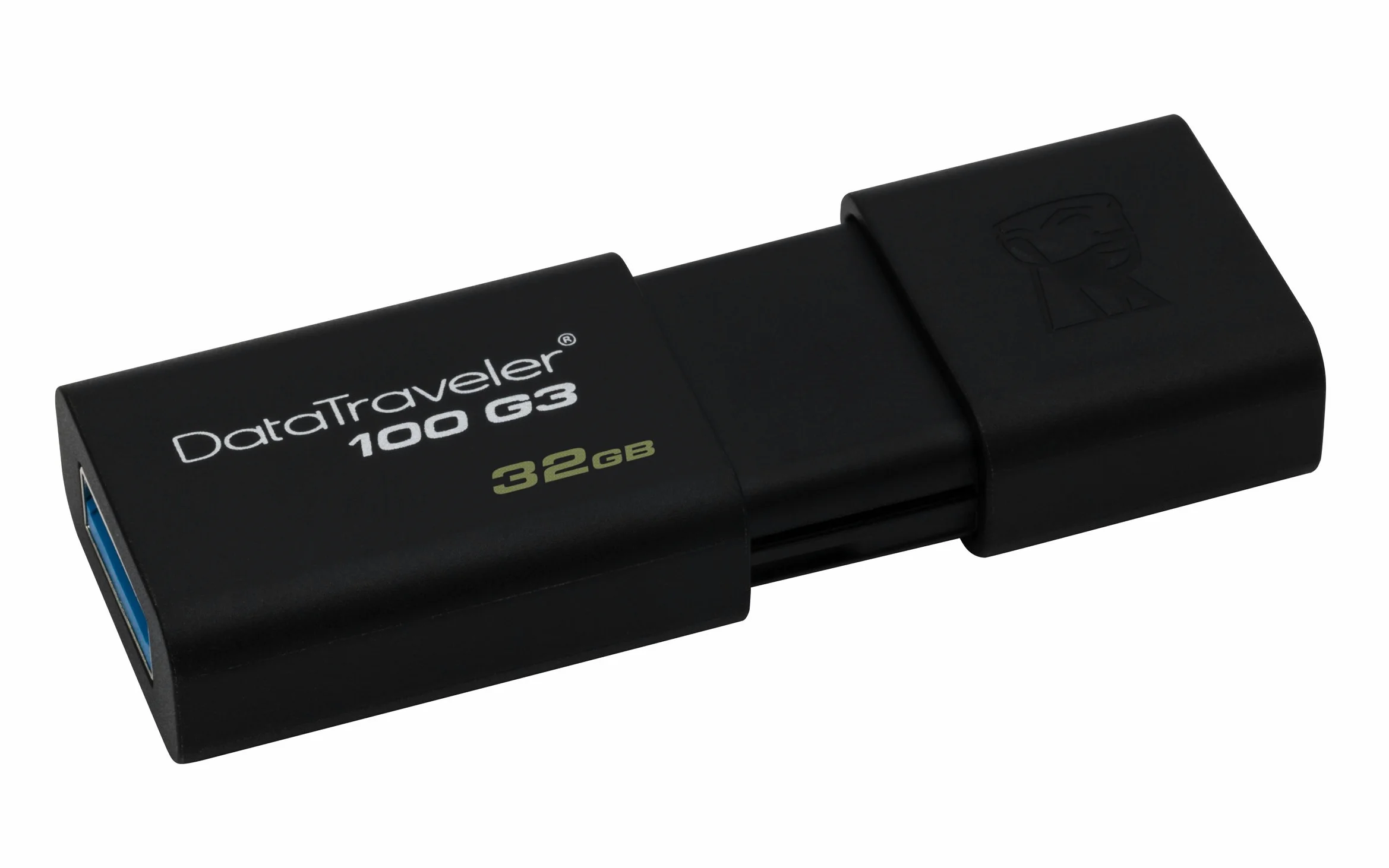 Kingston DT100G3/32GB-2P DataTraveler 100 G3 USB 3.0 Chiavetta USB 3.0, 32 GB, Nero, Confezione da 2