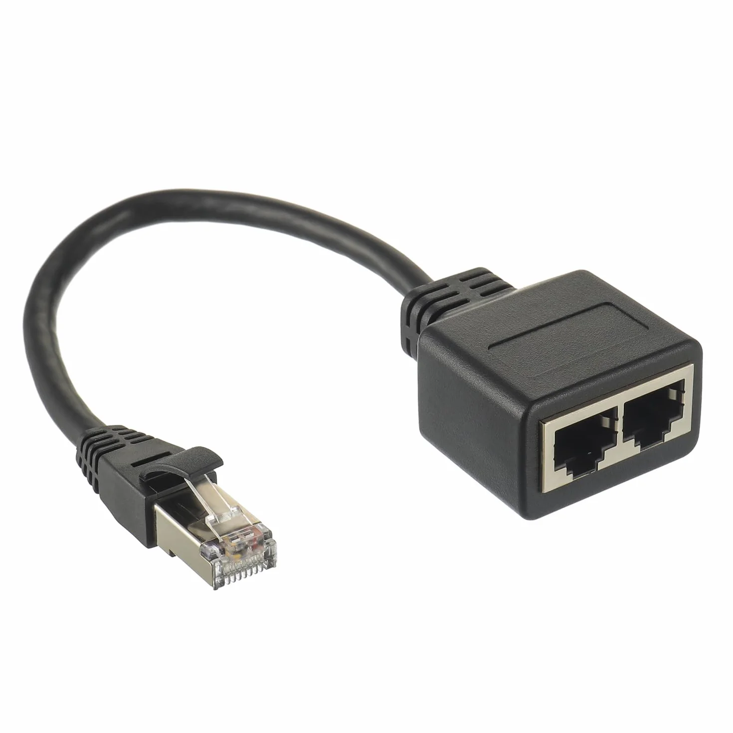 RJ45 Divisore Adattatore Ethernet 1 Maschio a 2 Femmine Cavo Cat5 Cat5e Cat6 Cat7