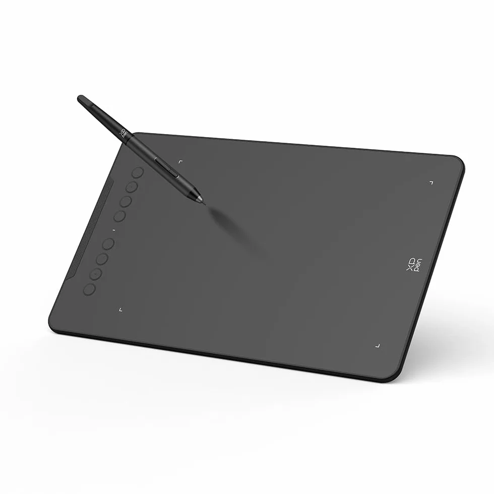 XPPen Tavoletta grafica Deco 01 V3, 10 x 6,25 pollici, tavoletta con penna a 16K livelli di pressione, compatibile con Windows, Mac e Android, per schizzi, progettazione e fotoritocco