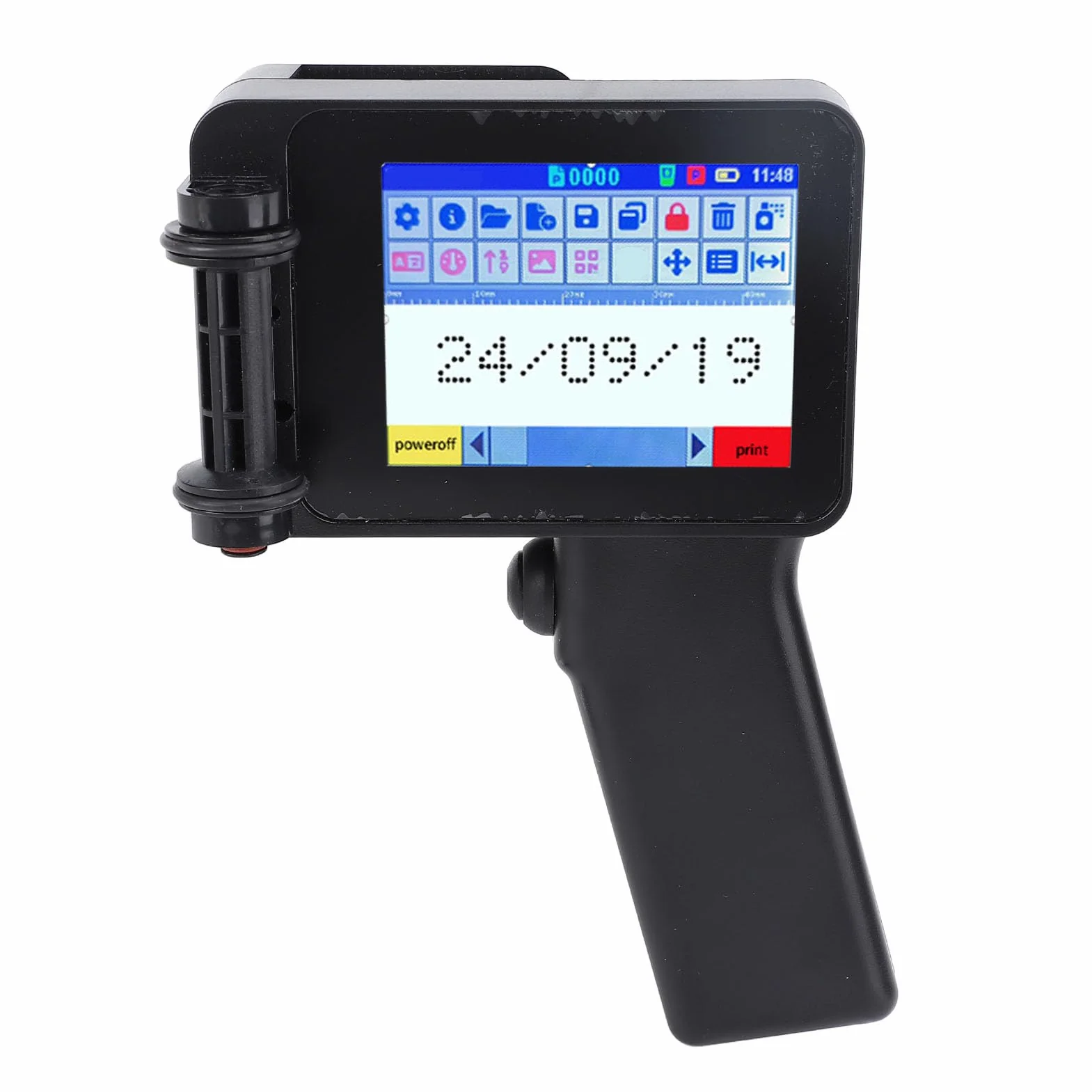 Pistola per Stampante a Getto D'inchiostro Portatile, Portatile per Stampante per Etichette con Codice Bidimensionale con Codice a Barre QR