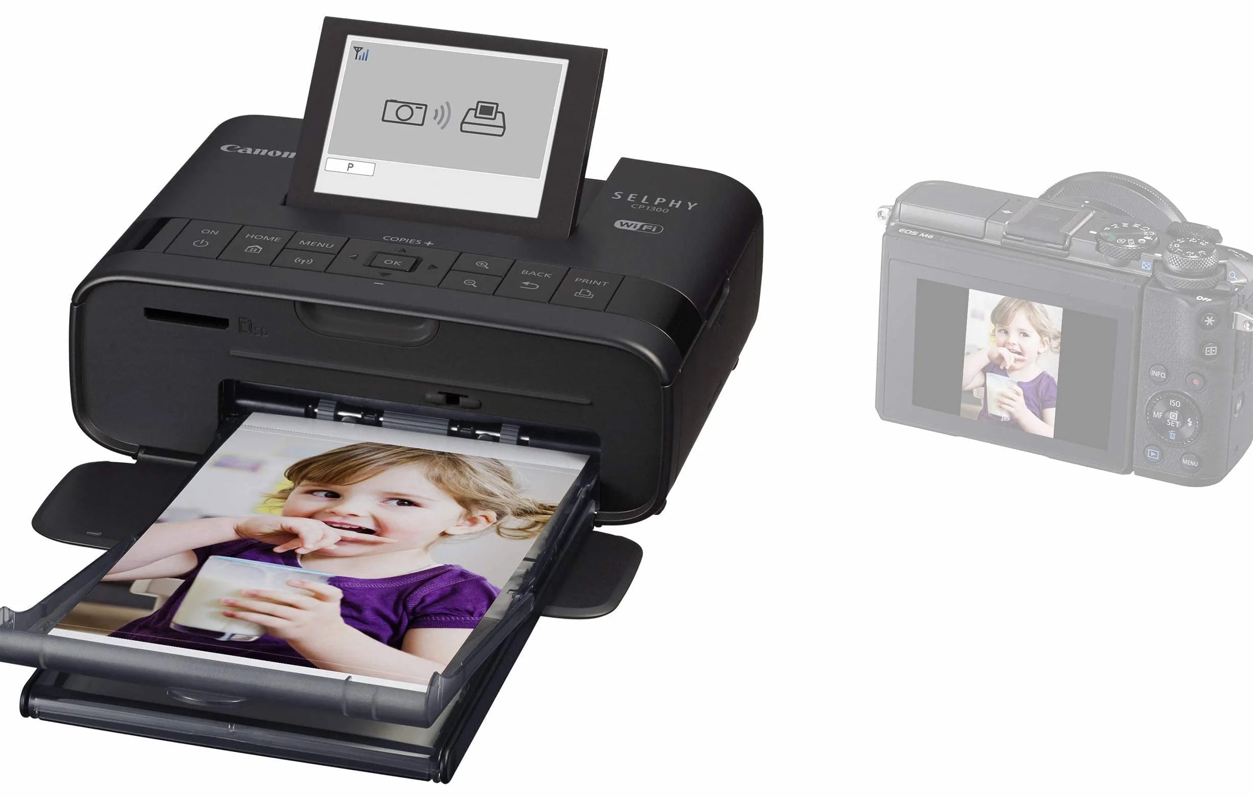 Canon Selphy CP1300 stampante fotografica a sublimazione wireless nera