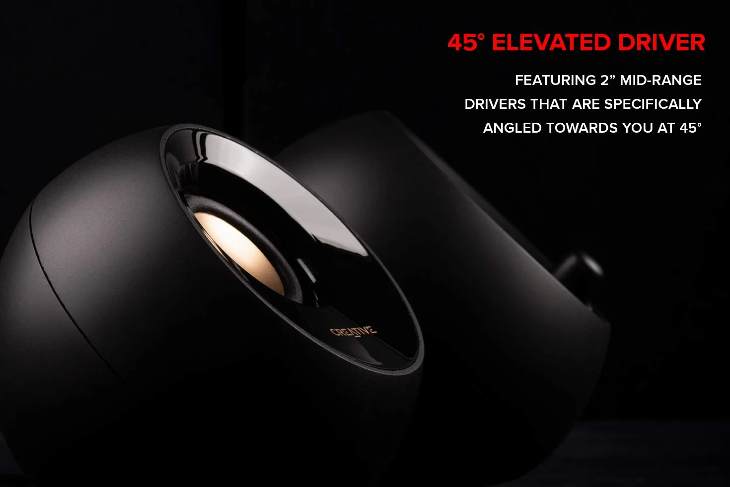 Altoparlanti desktop Creative Pebble Plus 2.1 alimentati tramite USB con subwoofer down-firing e driver far-field, potenza totale fino a 8 W RMS per PC e portatili (Nero)
