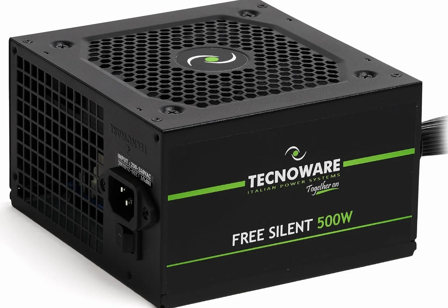 Tecnoware Power Systems Alimentatore ATX Free Silent 500 12 cm Ventola Silenziosa 500W 2 x SATA 1 x 24 Poli 1 x 12V 4+4 Poli 2 x Molex
