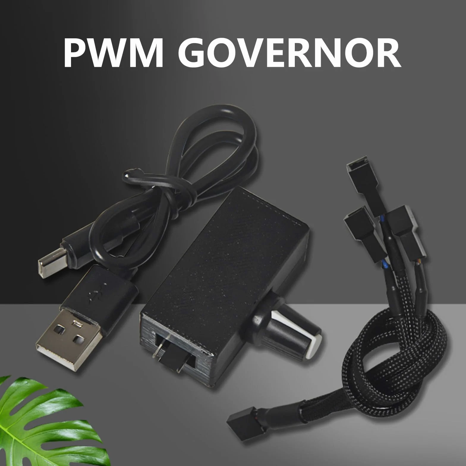 Efficiente uscita controller ventola USB, 5 adattatori di alimentazione regolabili da 12 V per connettori ventola di raffreddamento a 4 pin splitter